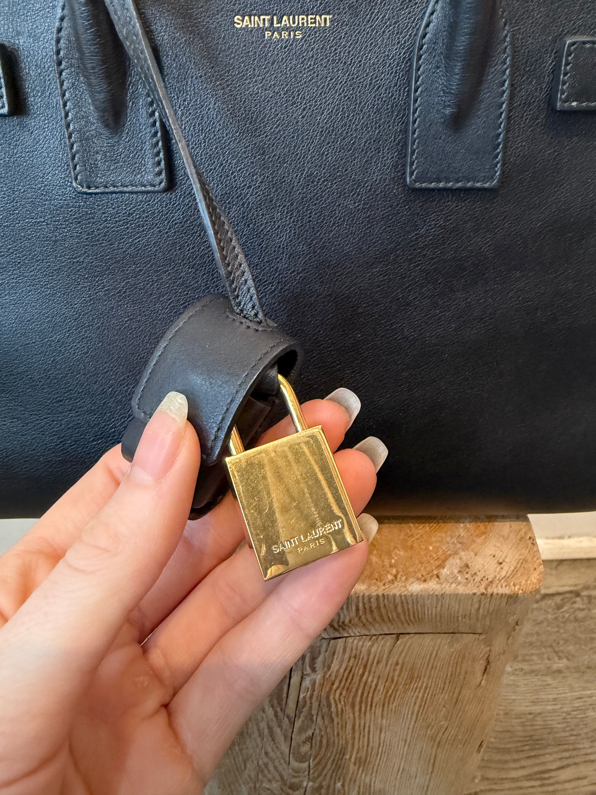 Saint Laurent Baby Sac de Jour, Handbags Black