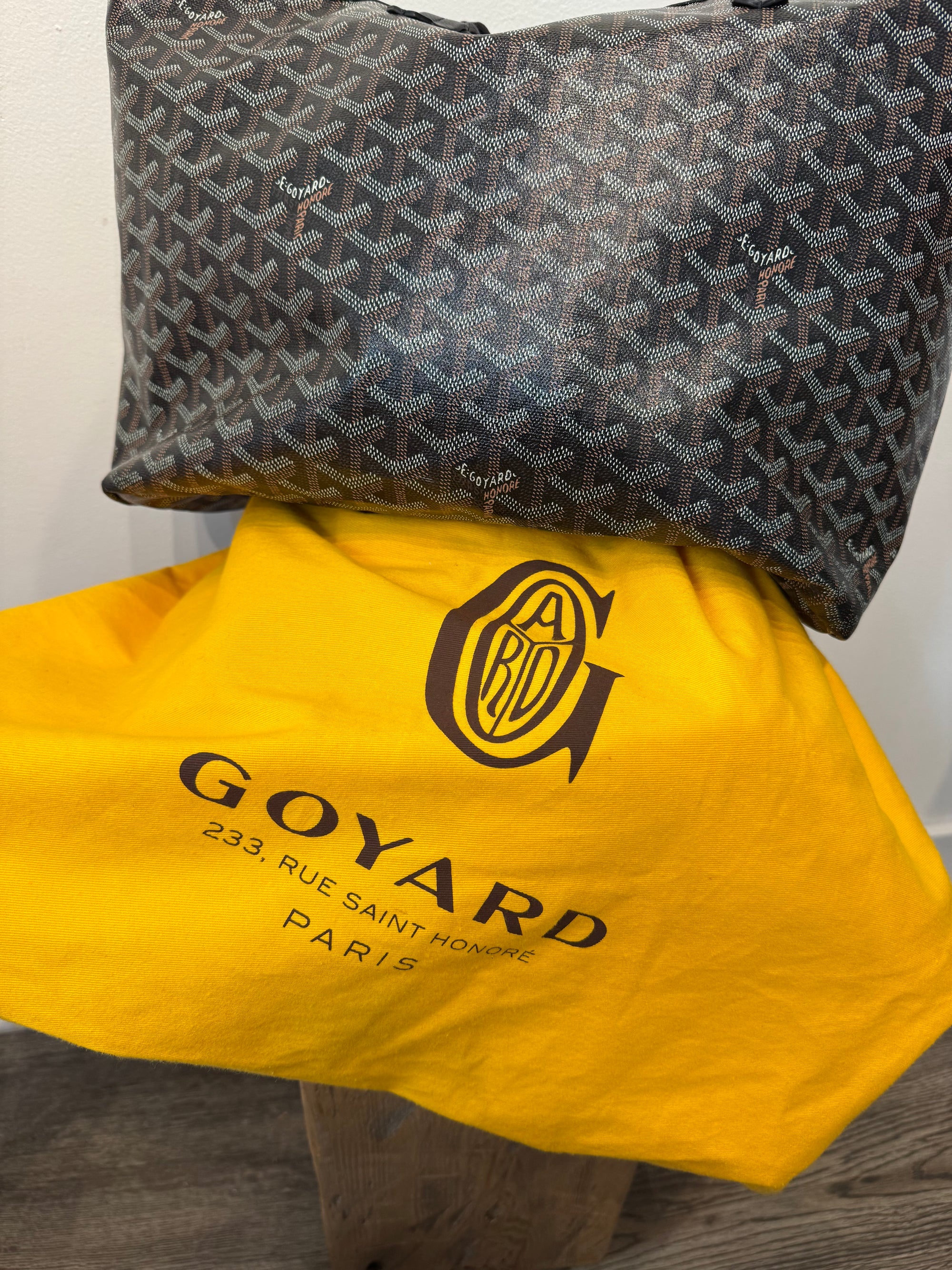 Goyard St. Louis Tote Bag, Black, PM