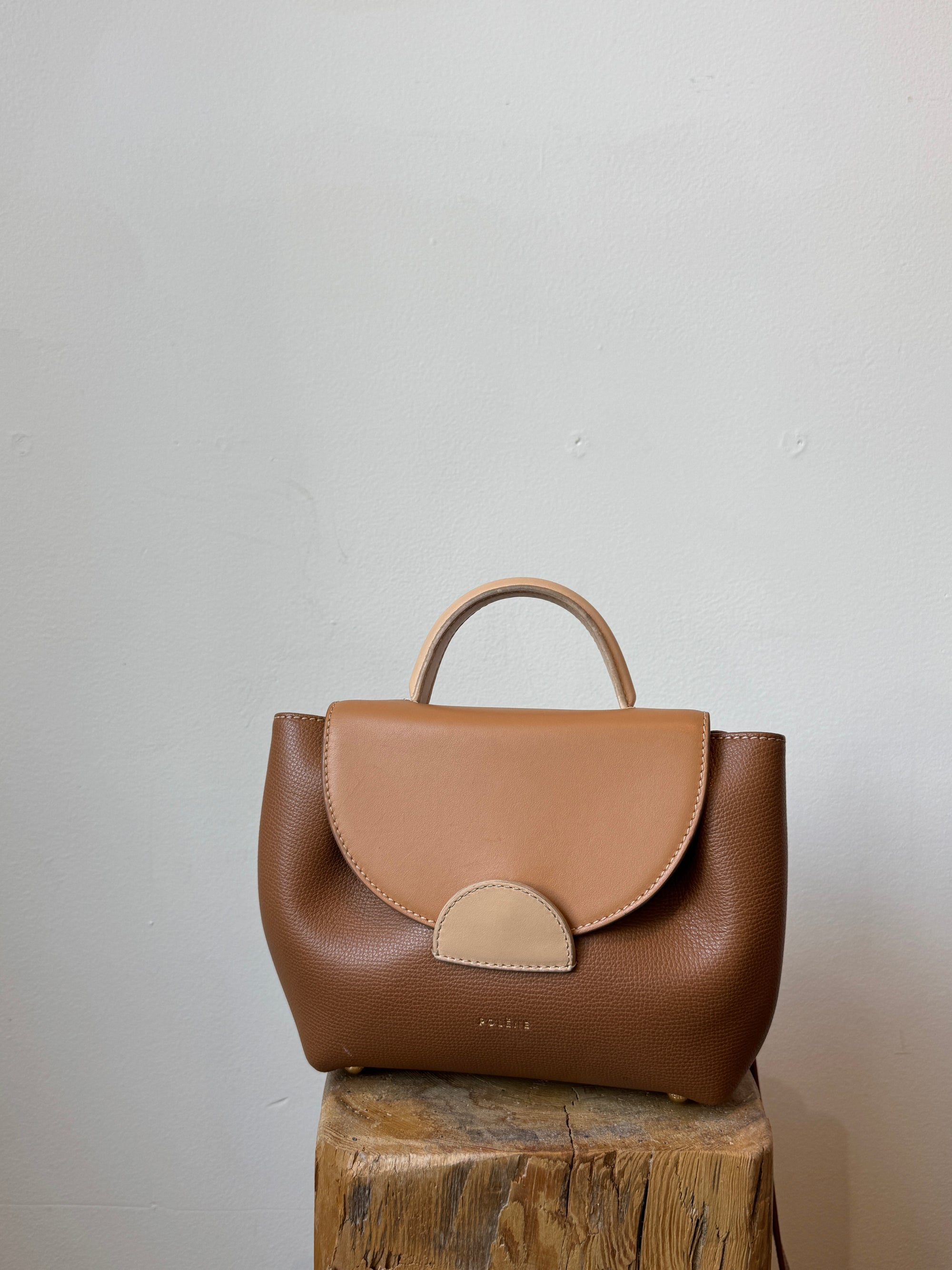 Polène Numero Un Nano Handbag, Camel