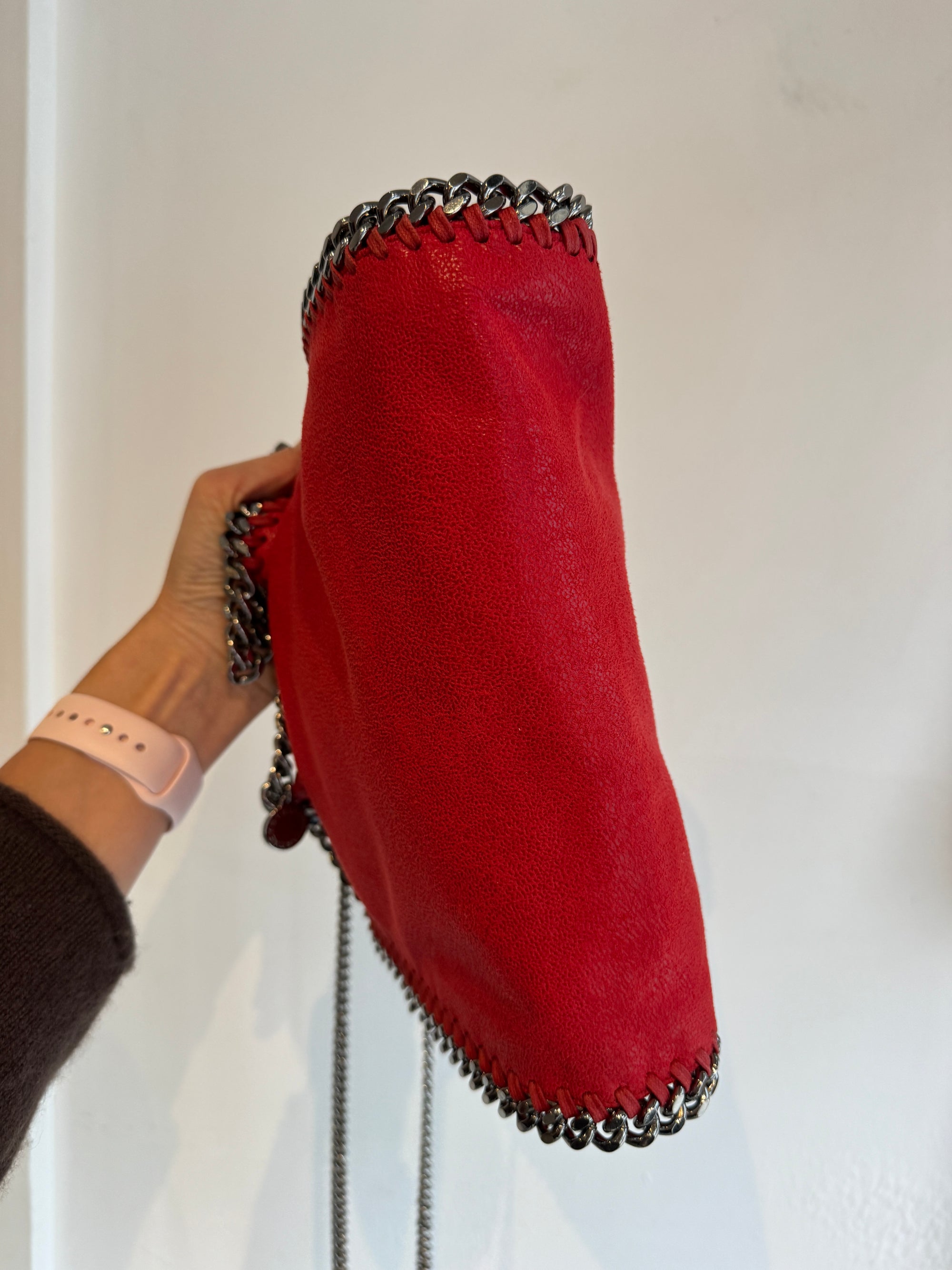 Stella McCartney Falabella Mini Tote, Cherry Red