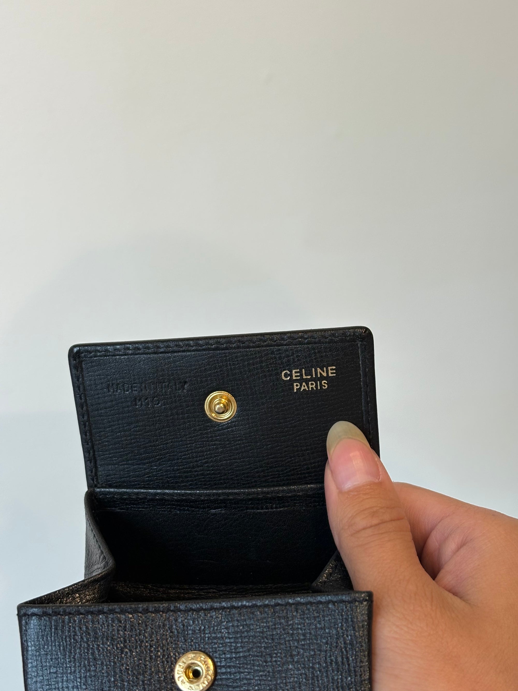 Celine vintage coin pouch, Black