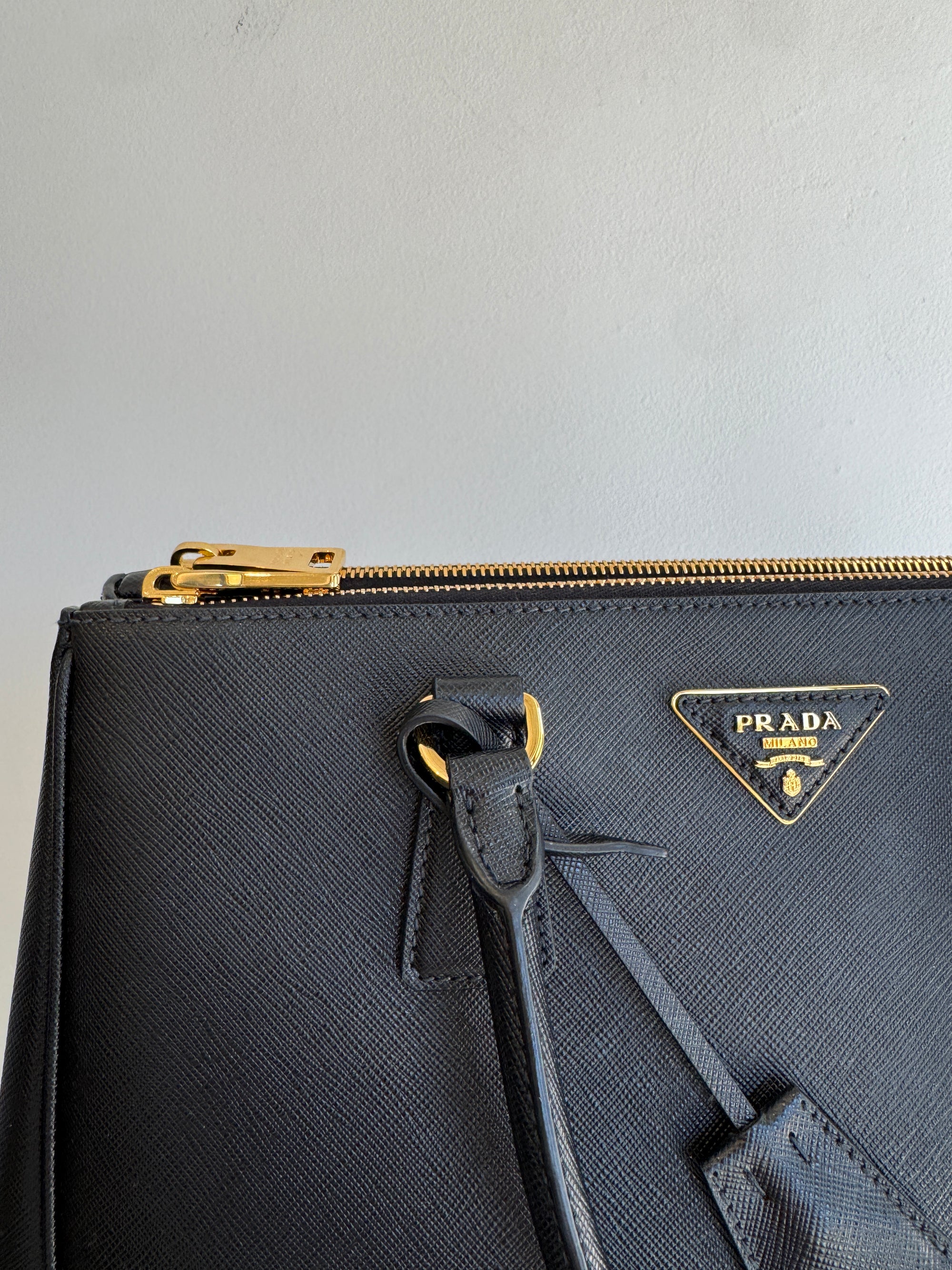 Prada Galleria Large Saffiano Leather Handbag, 2022, Black