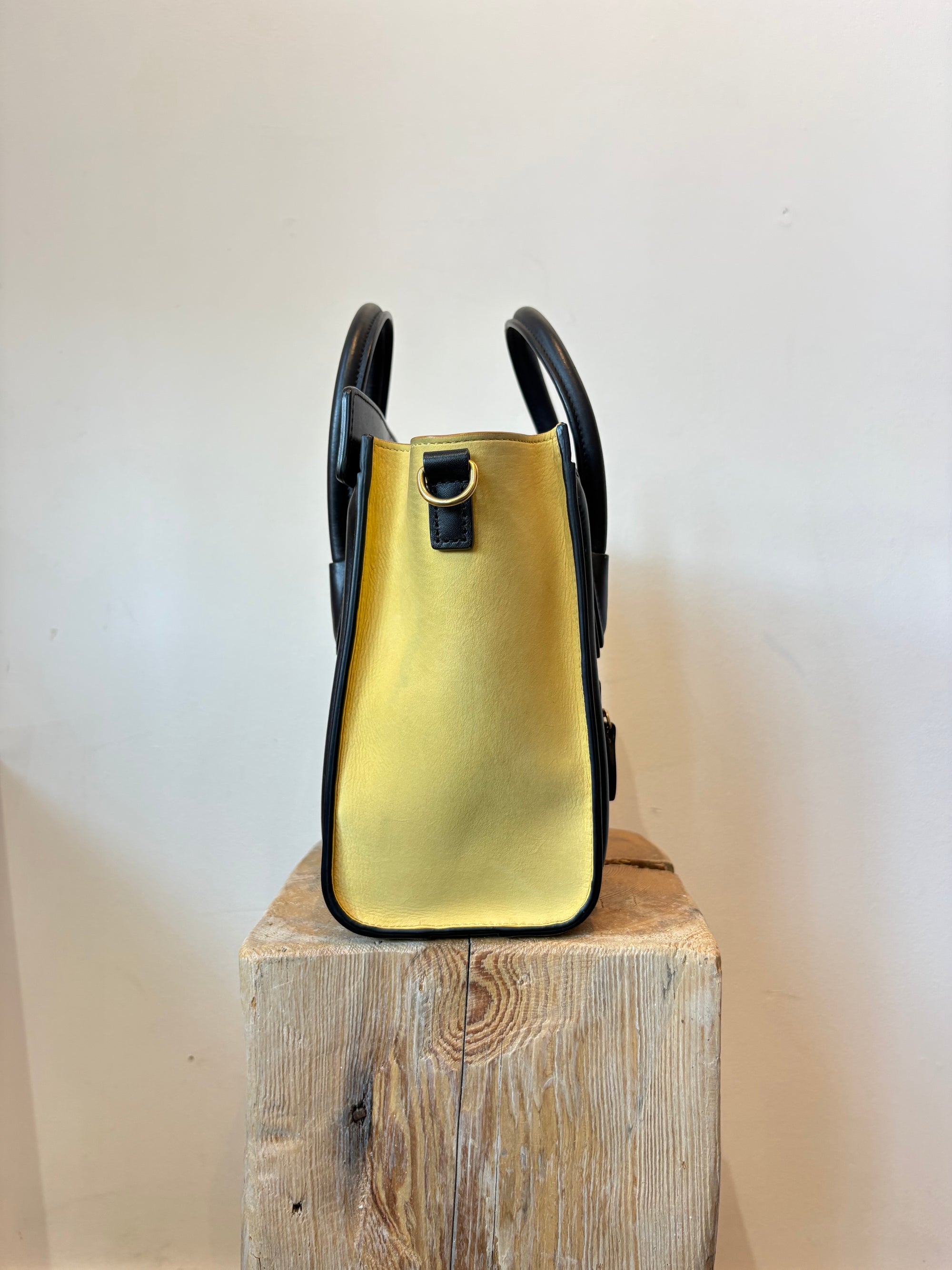 Celine Tricolor Luggage Nano Handbag