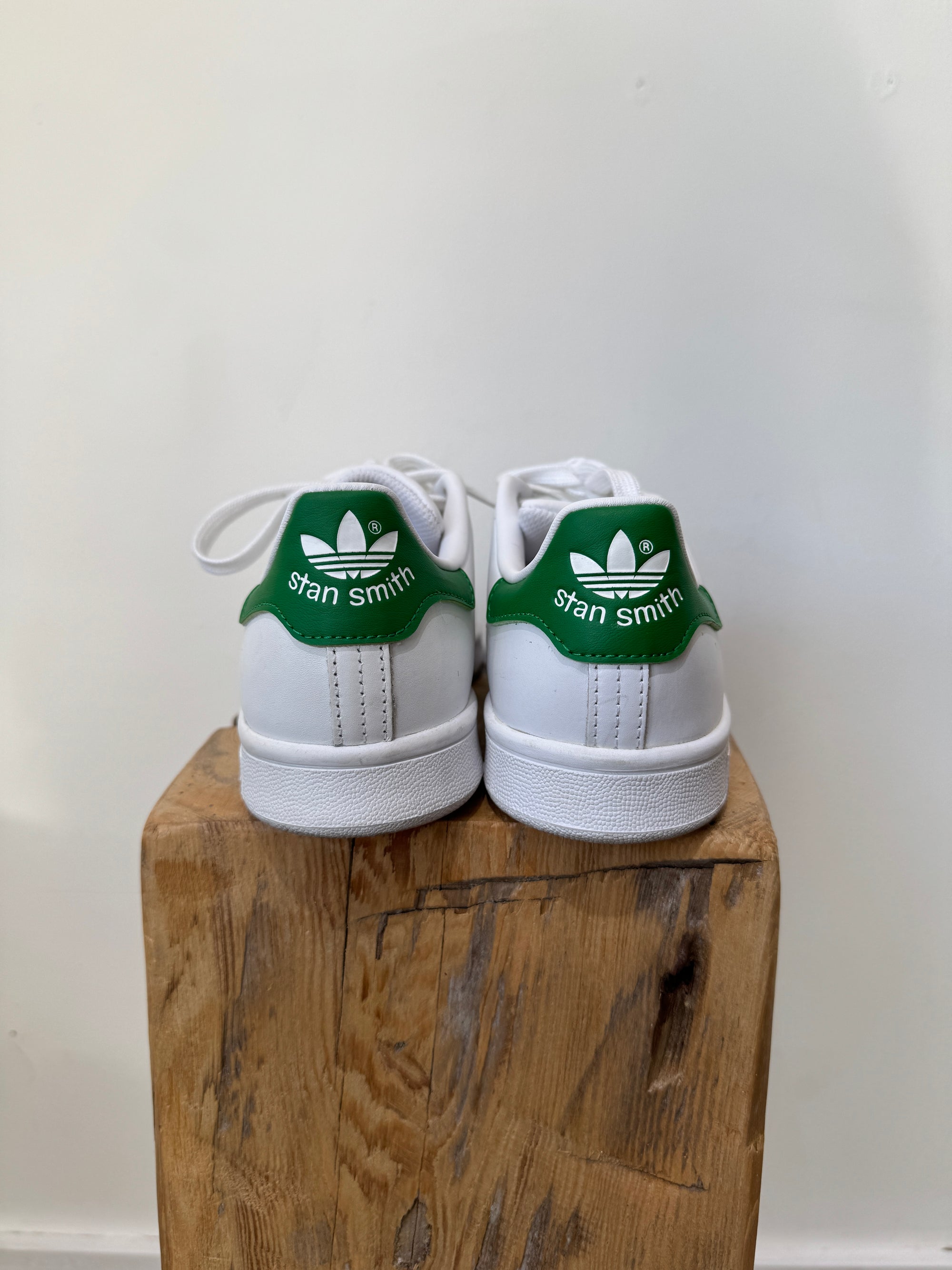 Adidas x Stan Smith sneakers, White Green, 4.5 Youth