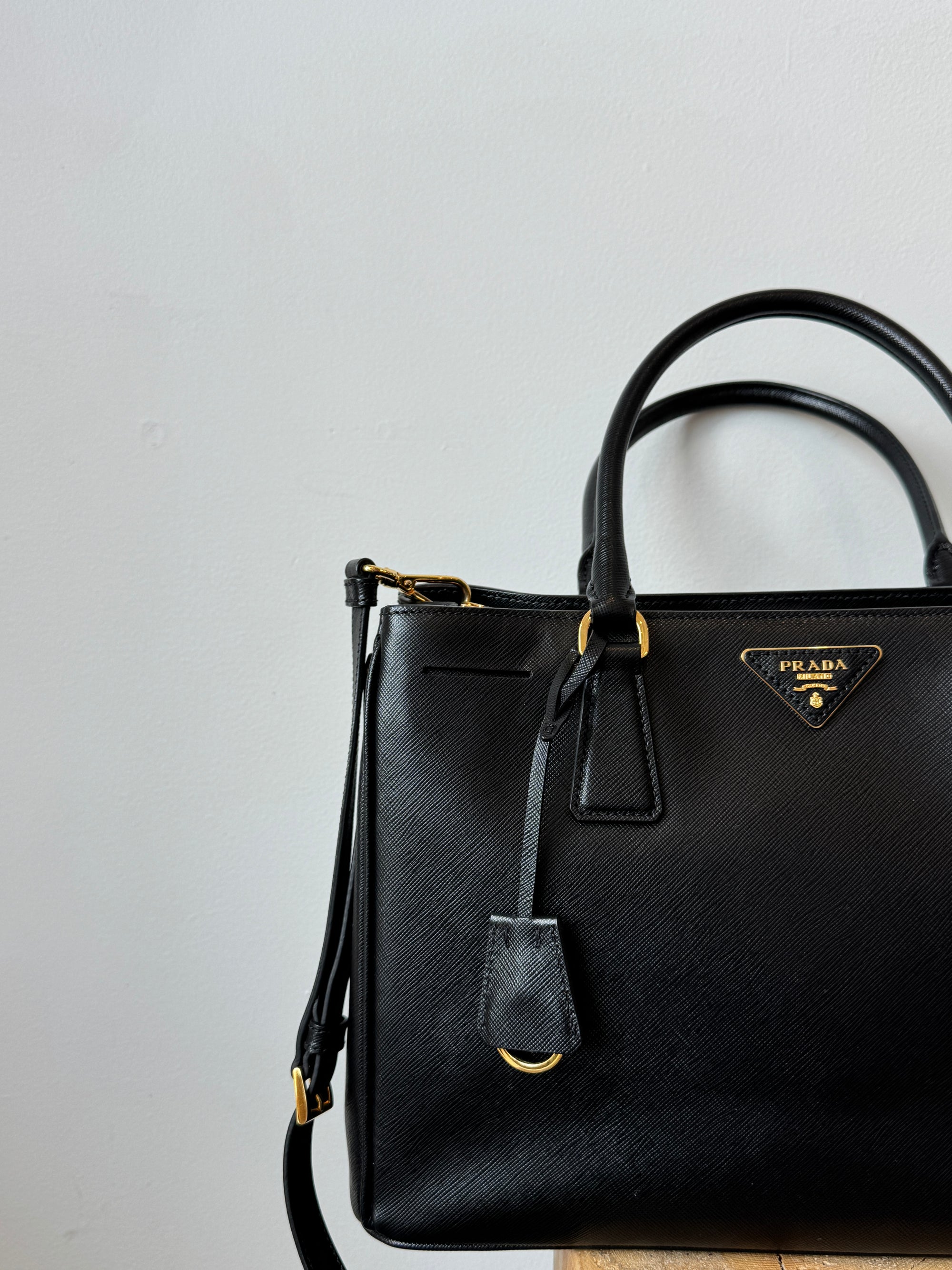 Prada Galleria Medium Tote Safiano Leather Black