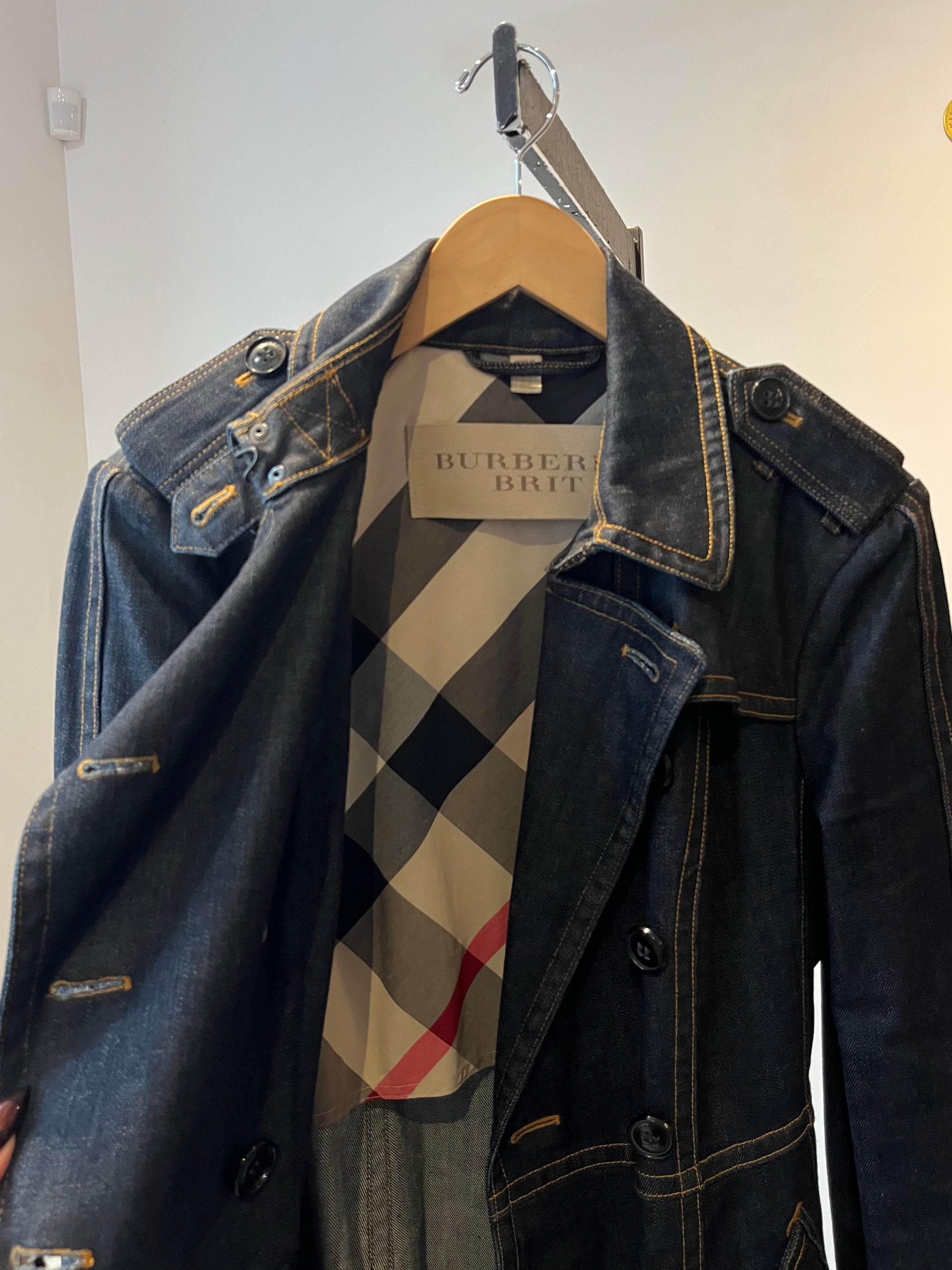 Burberry Brit denim trench coat, 10