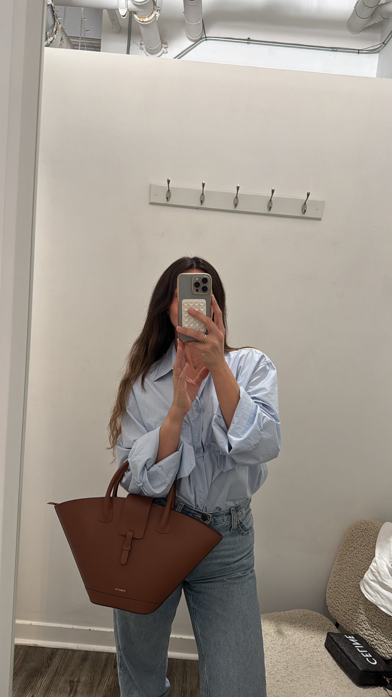 Paris 64 Lumiere Tote Bag, Caramel