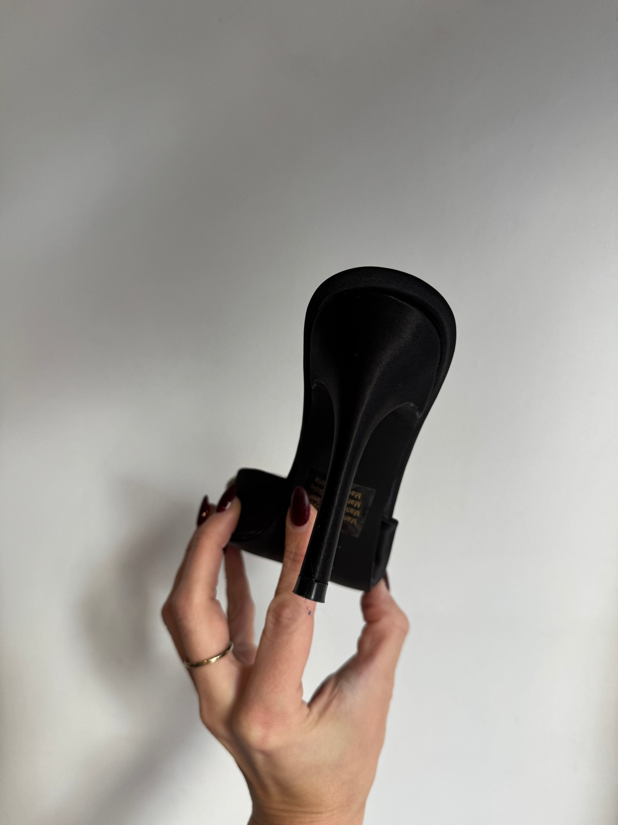 Billini rhinestone bow sandals, Black, 7