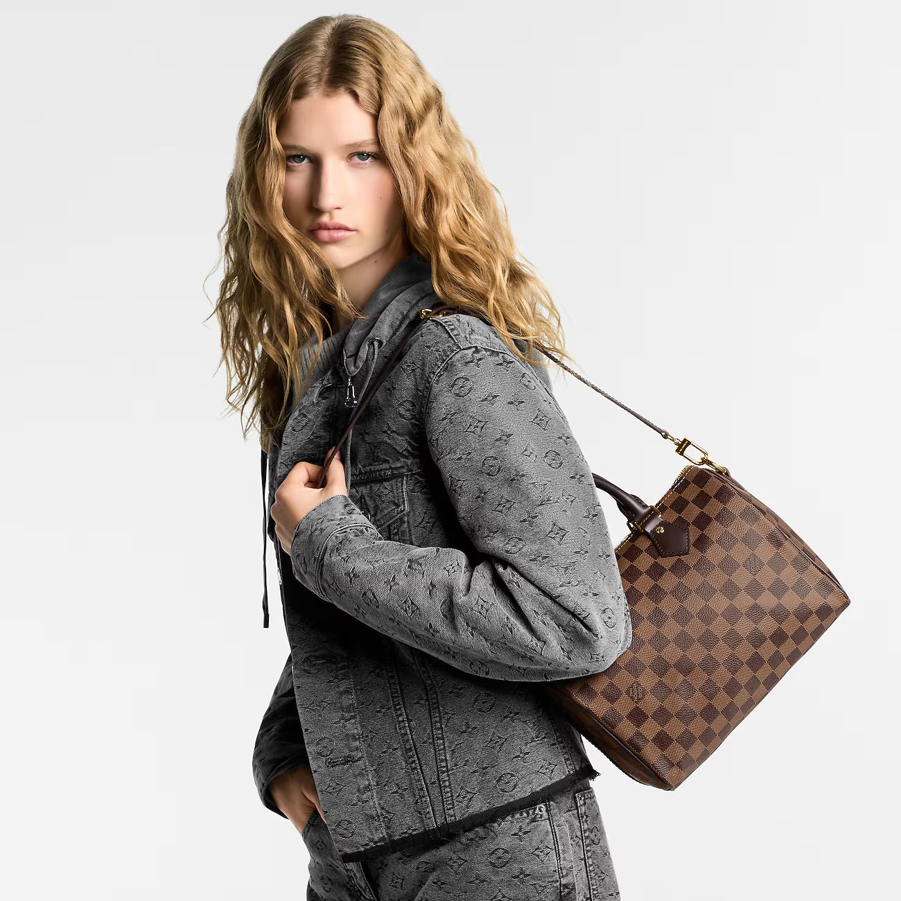 Louis Vuitton Damier Speedy 25 Bandouliere