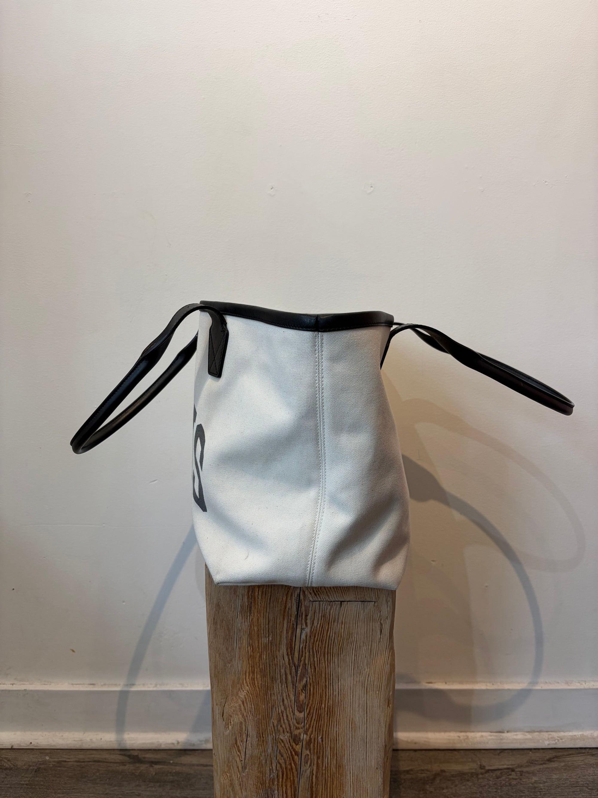 Balenciaga Borsetta Tote Cities Paris Jumbo da Donna, White Black