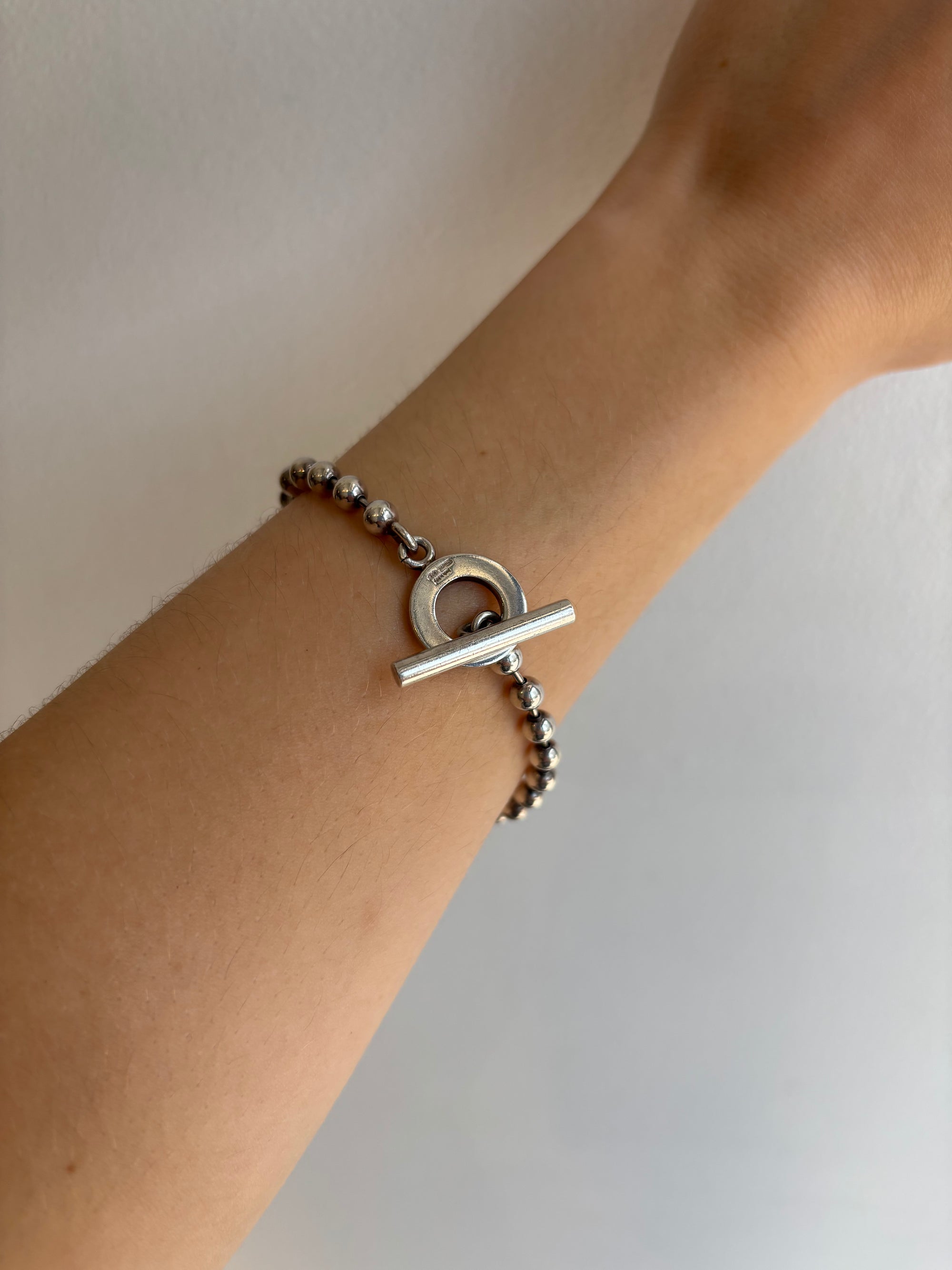 Gucci Bouclé Chain Bracelet, Silver
