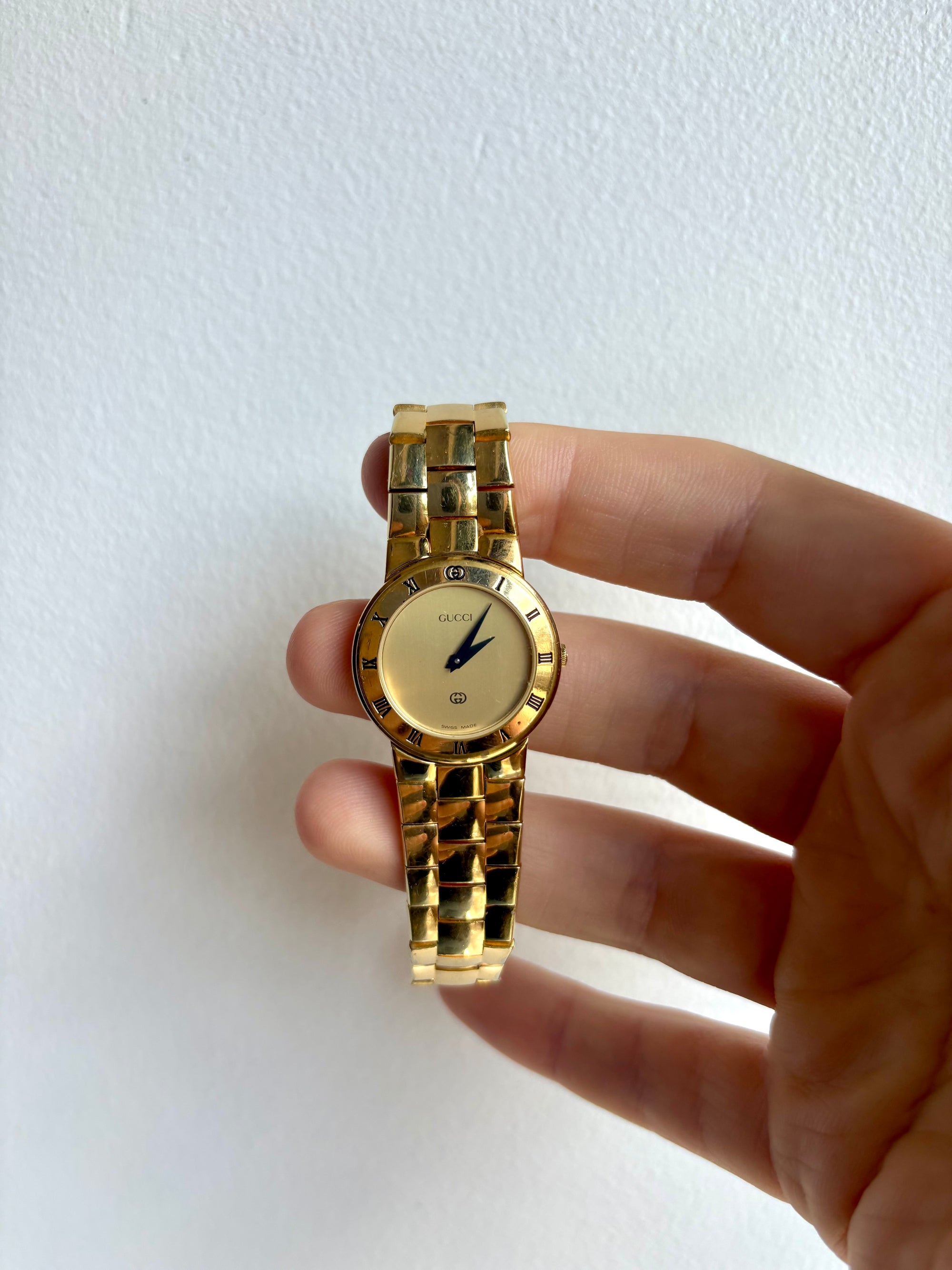 Gucci 3300 Series vintage gold watch