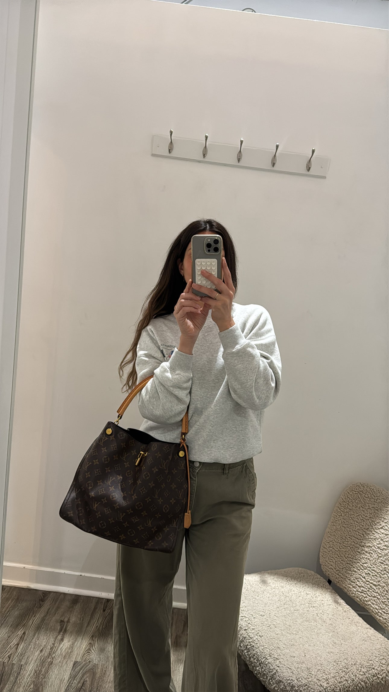 Louis Vuitton Monogram Gaia Handbag, Brown/Black