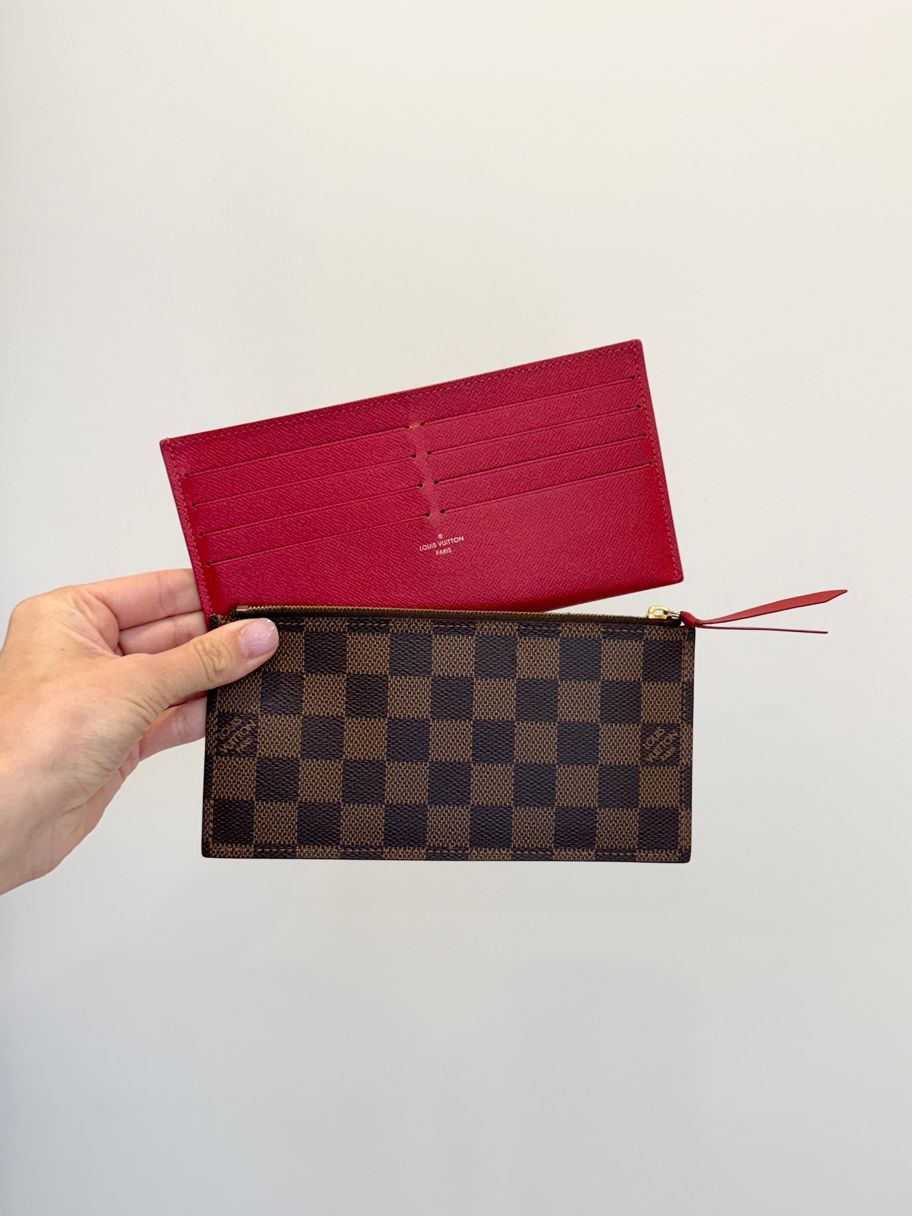 Louis Vuitton Félicie Pochette Inserts, Red - The Recollective
