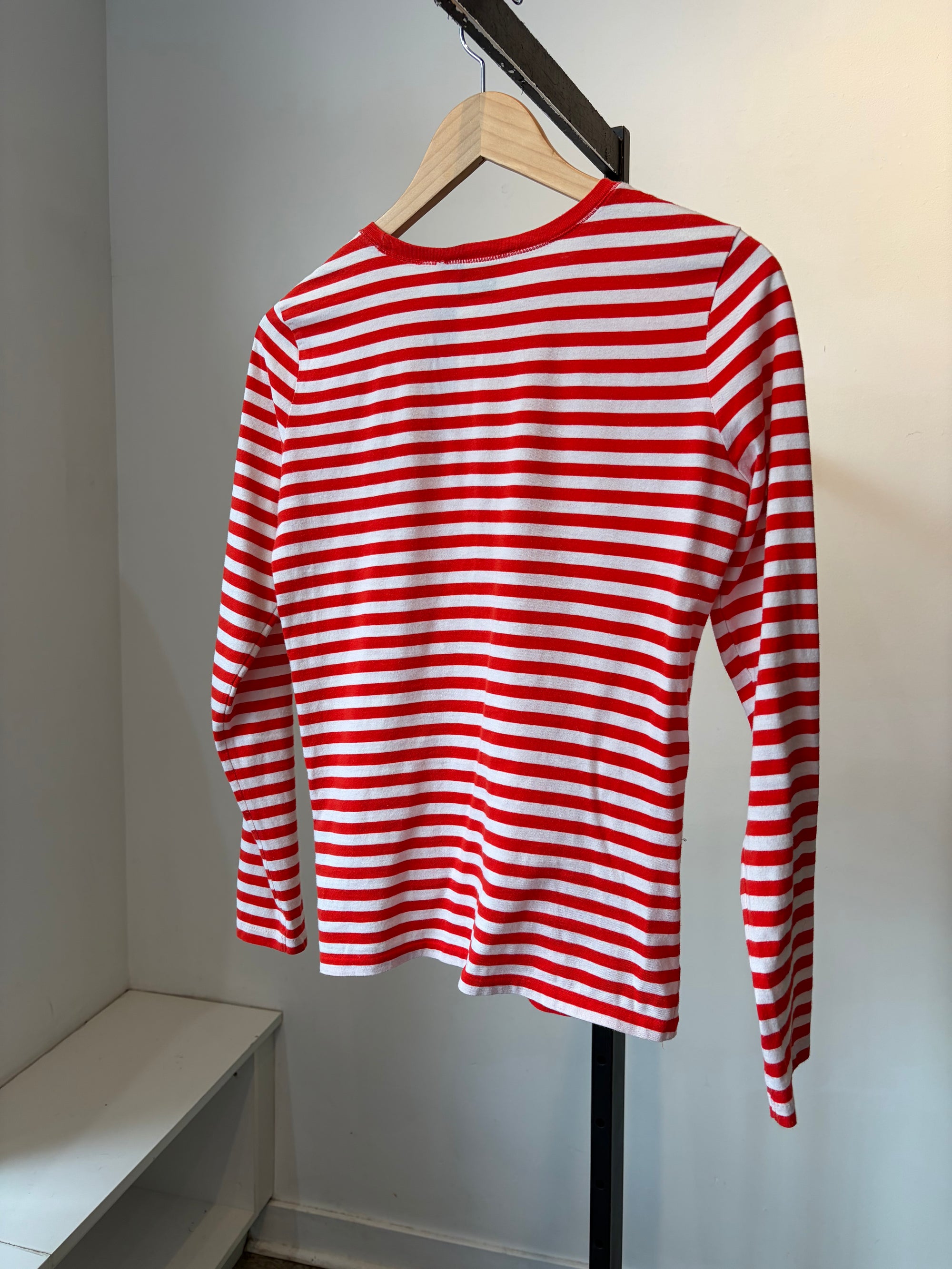 Polo Ralph Lauren Sport striped long sleeve top, Red White, Fits XS/S