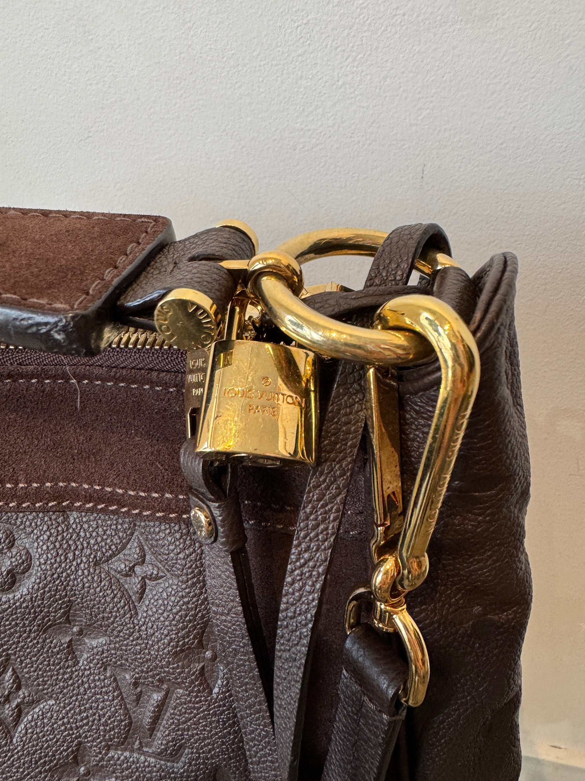 Louis Vuitton Monogram Empreinte Audacieuse Handbag Brown, PM