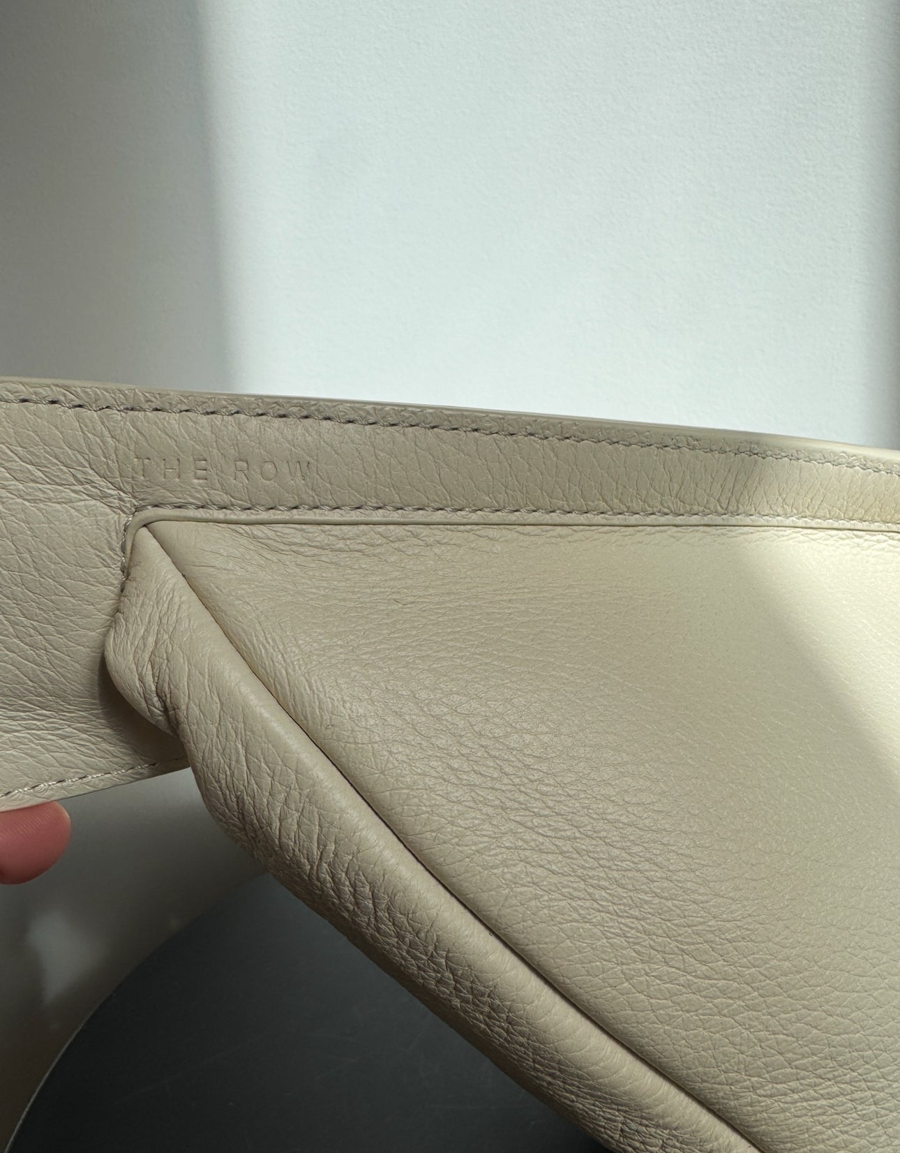 The Row Slouchy Banana Bag Ivory, Small