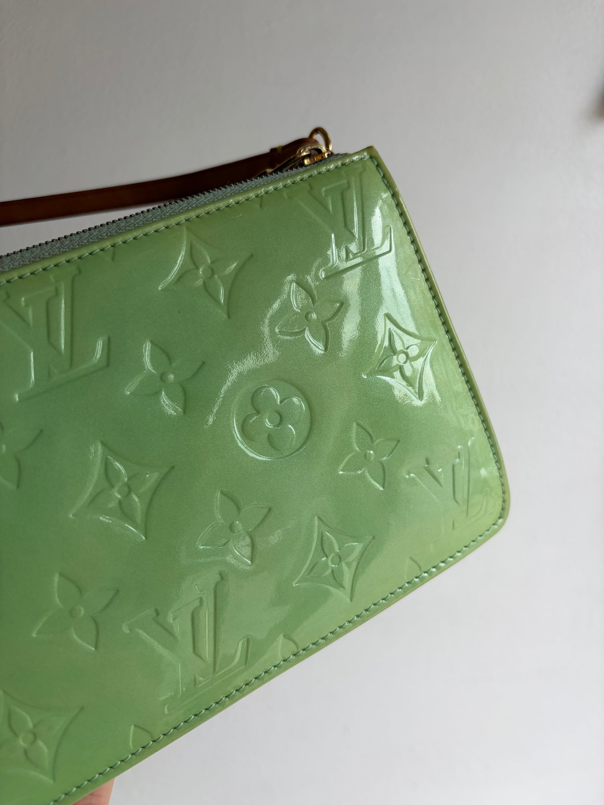 Louis Vuitton Lexington Monogram Vernis Small Handbag, Mint Green, 2004