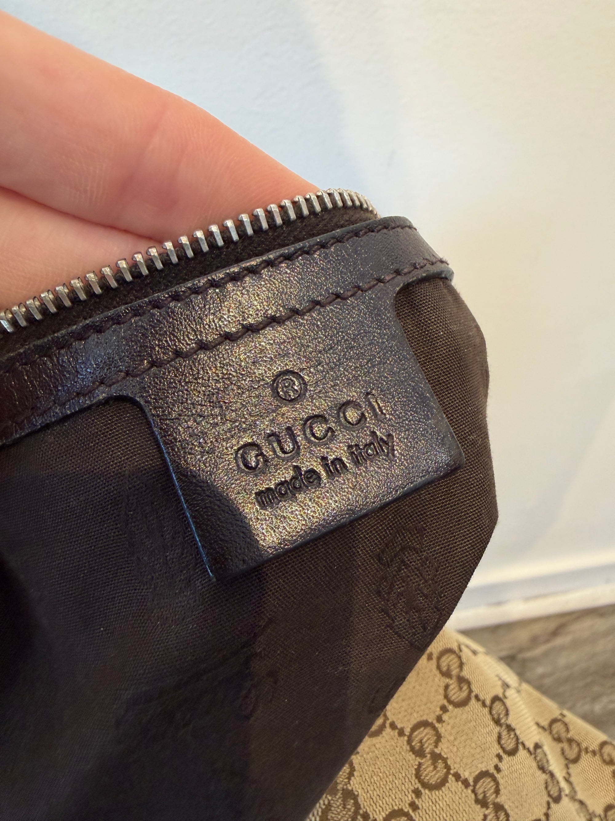 Gucci Large Twins Hobo Bag, Brown, Large