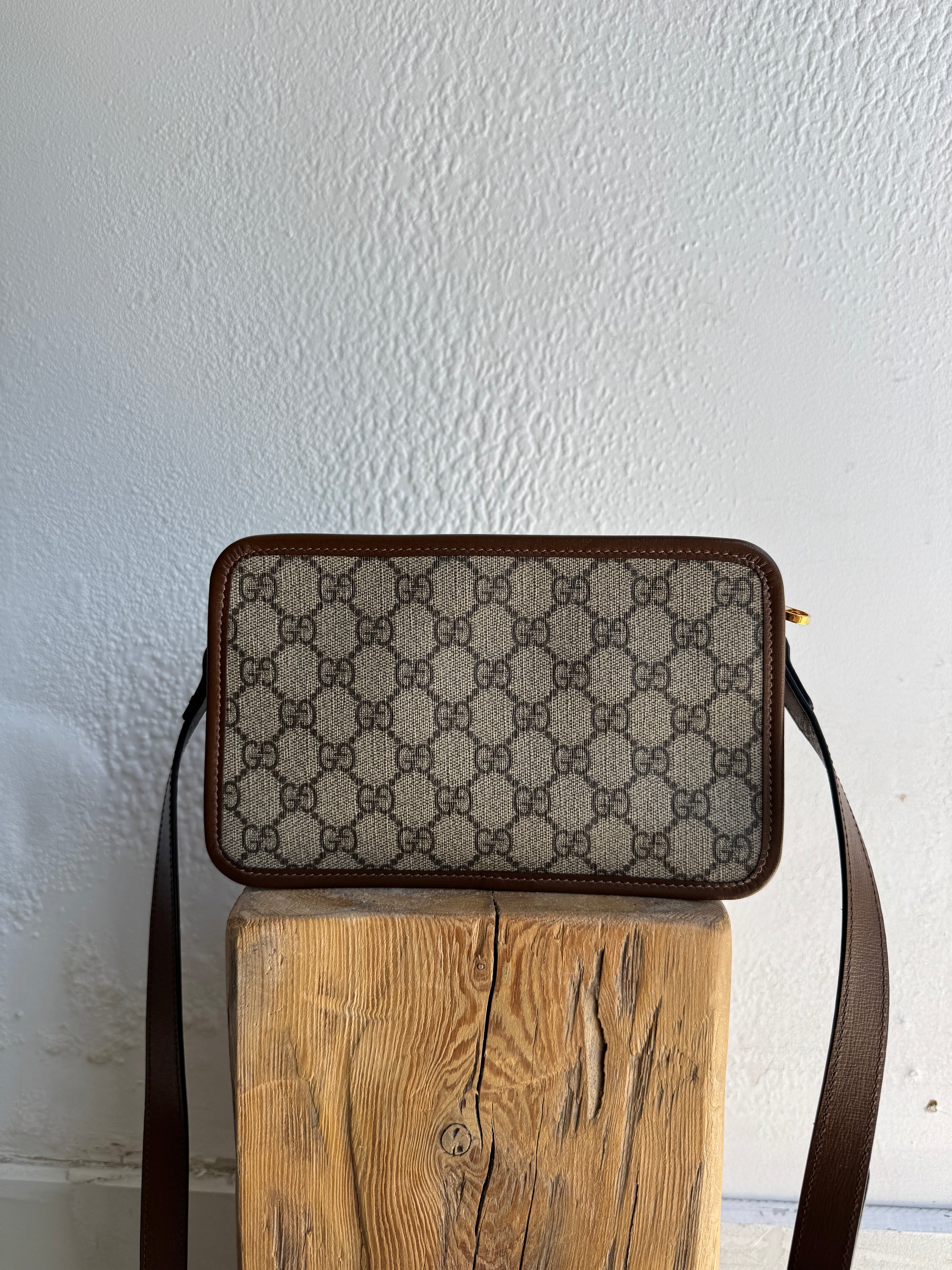 Gucci GG Mini Messenger Crossbody Bag, Brown