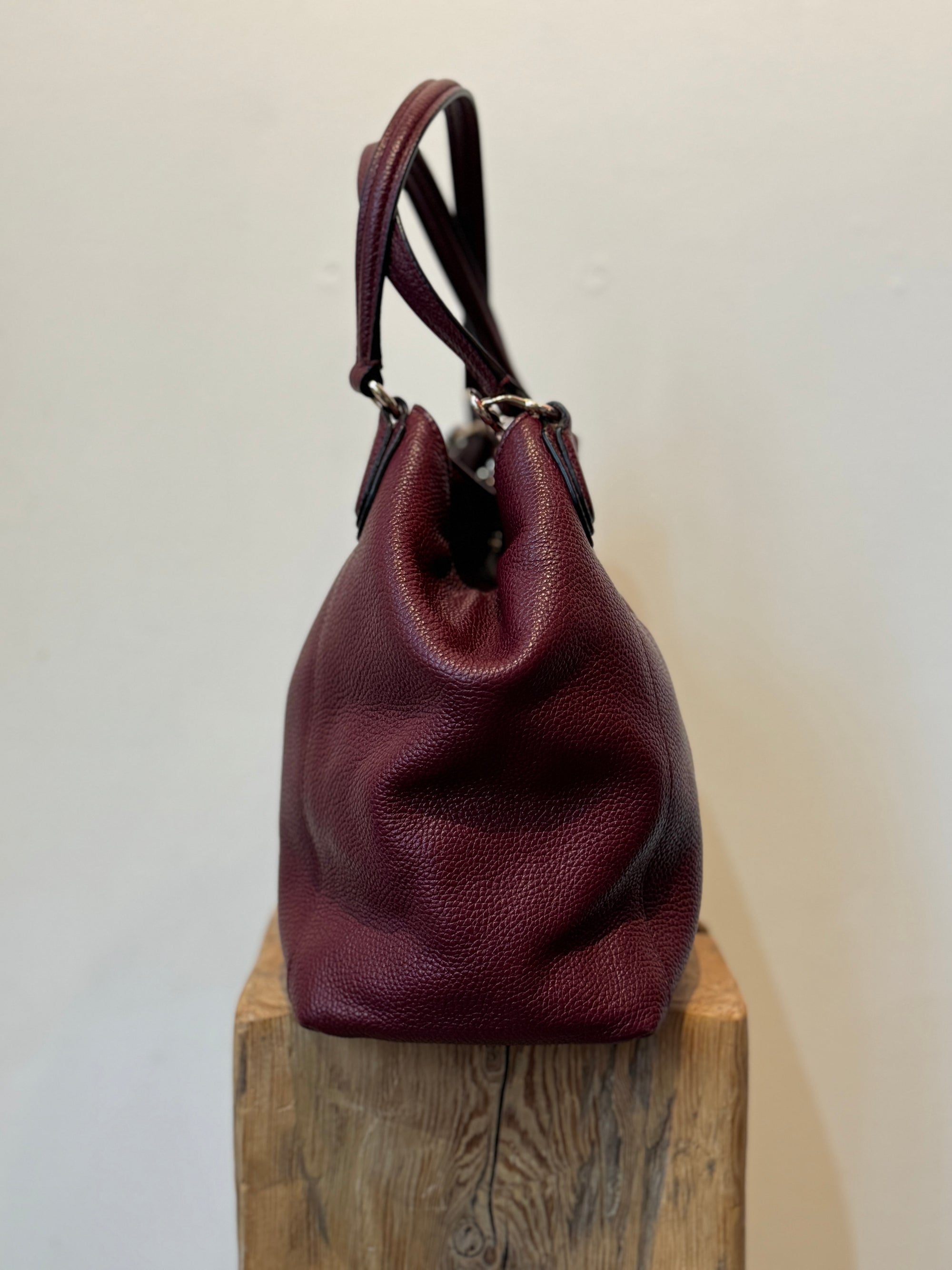 Coach Dual Strap Handbag, Burgundy