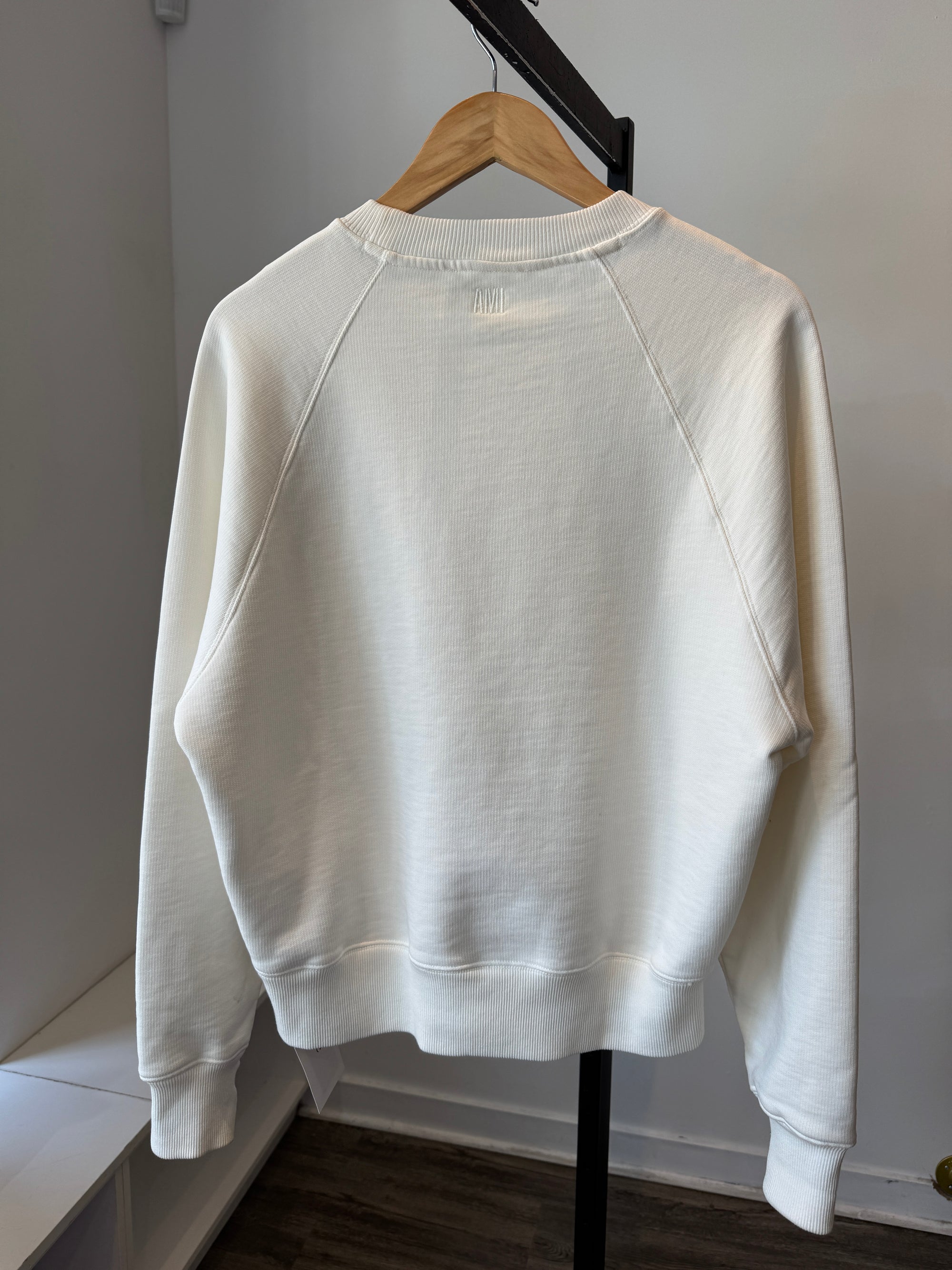 AMI Tonal ADC sweatshirt, White, Small