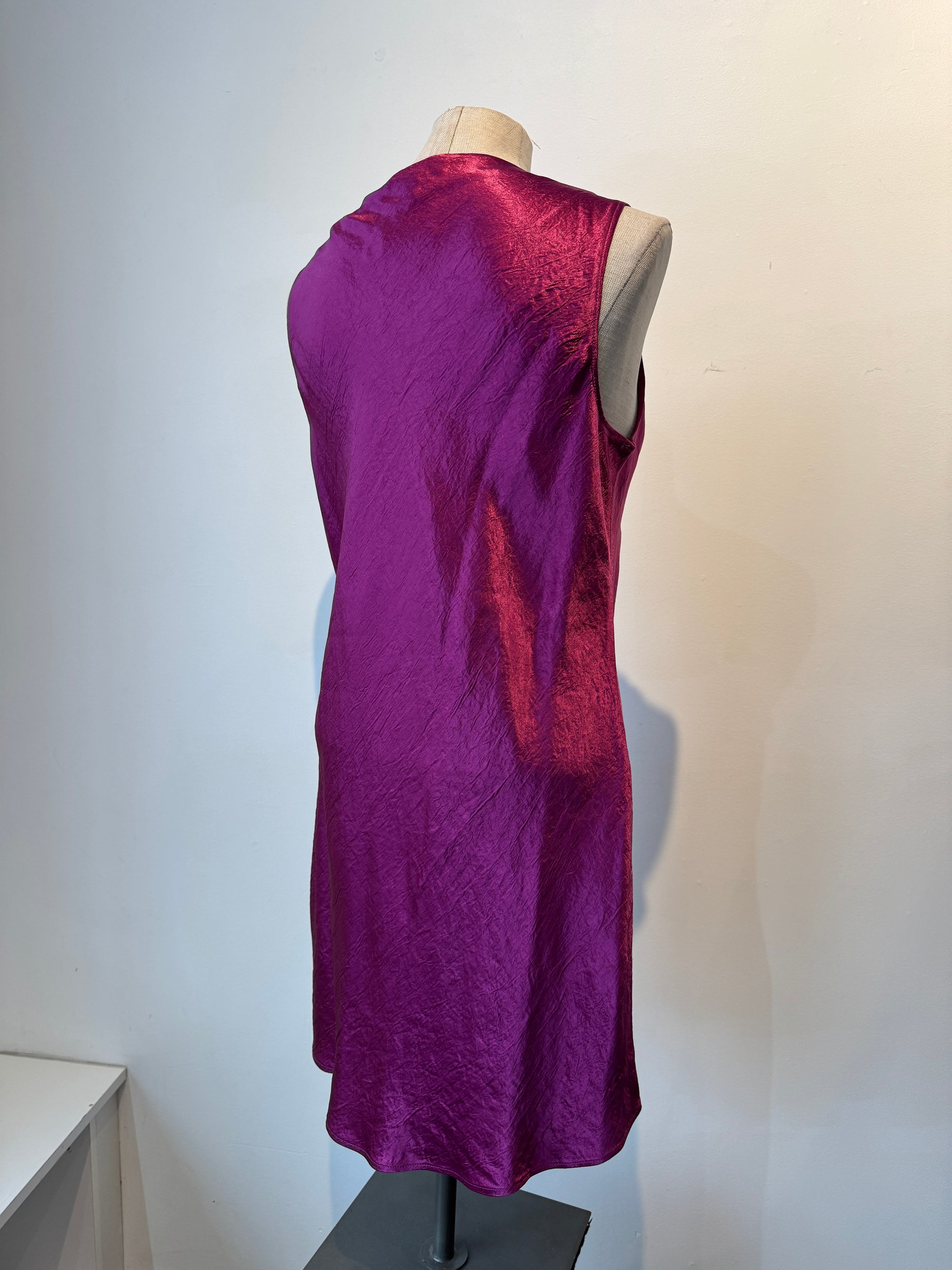 Banana Republic NWT Boat Neck Mini Dresses Magenta, Medium
