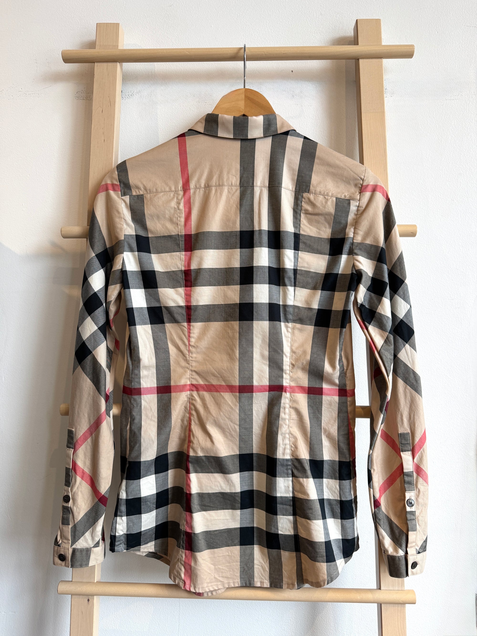 Burberry Brit button up shirt, nova check,  Brown, XS