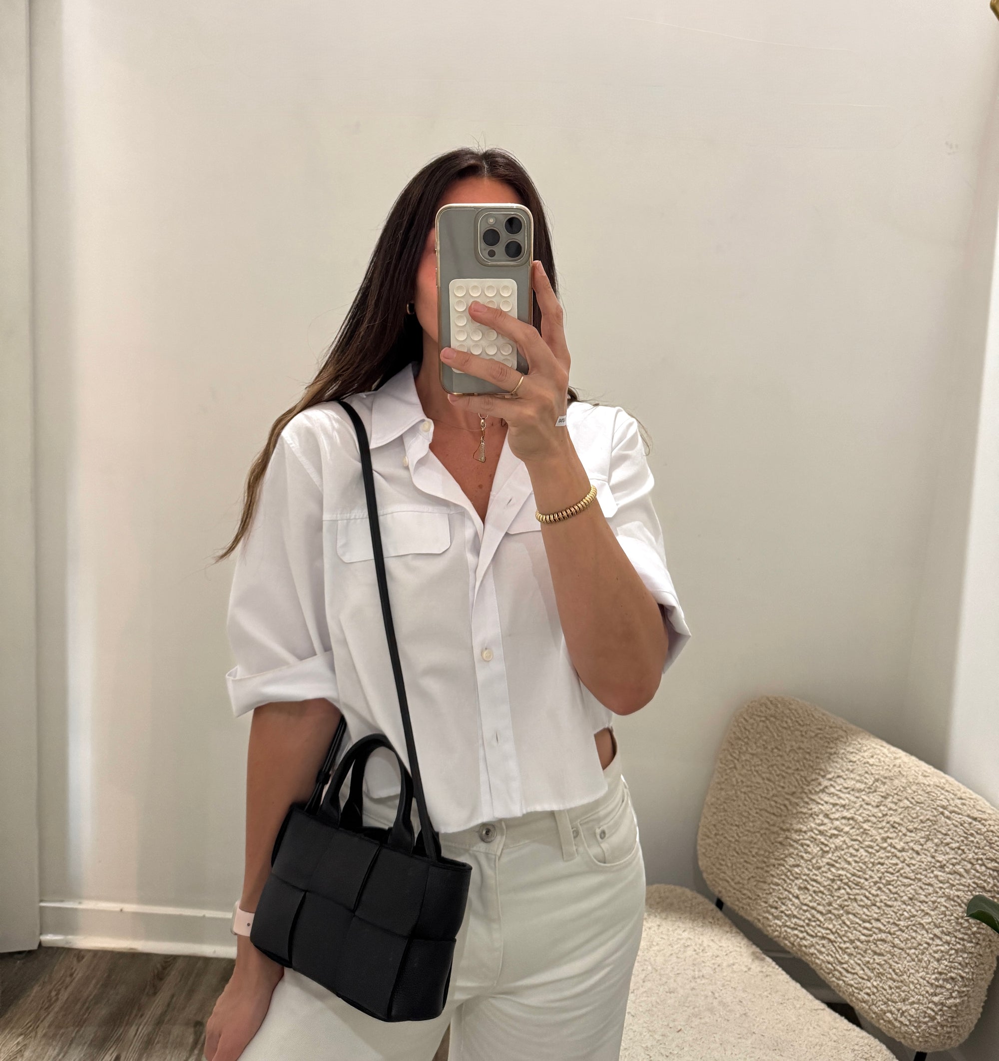 Bottega Veneta Mini Arco Tote Bag, Black