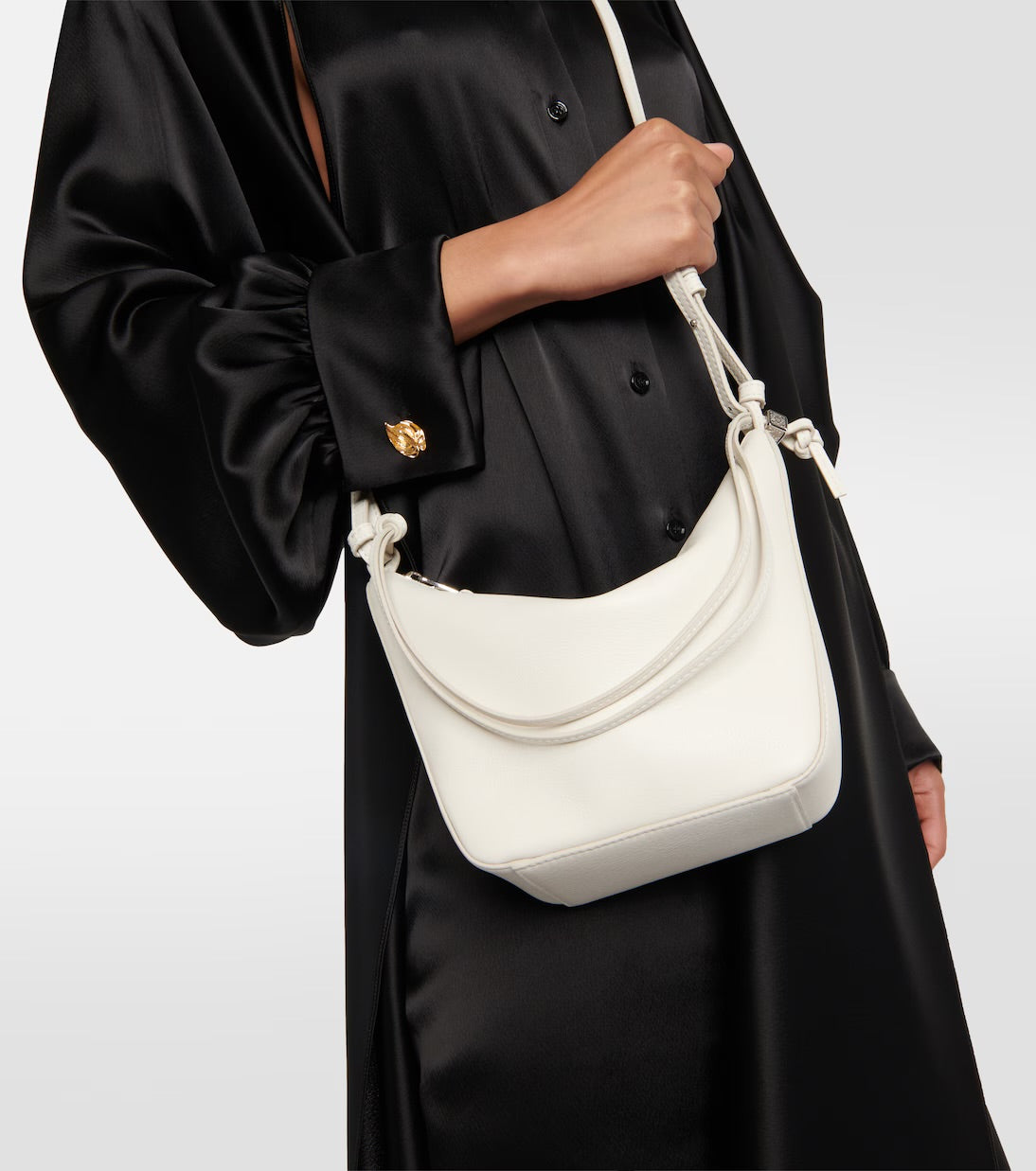 Loewe Hammock Hobo Bag Cream with Donut Chain