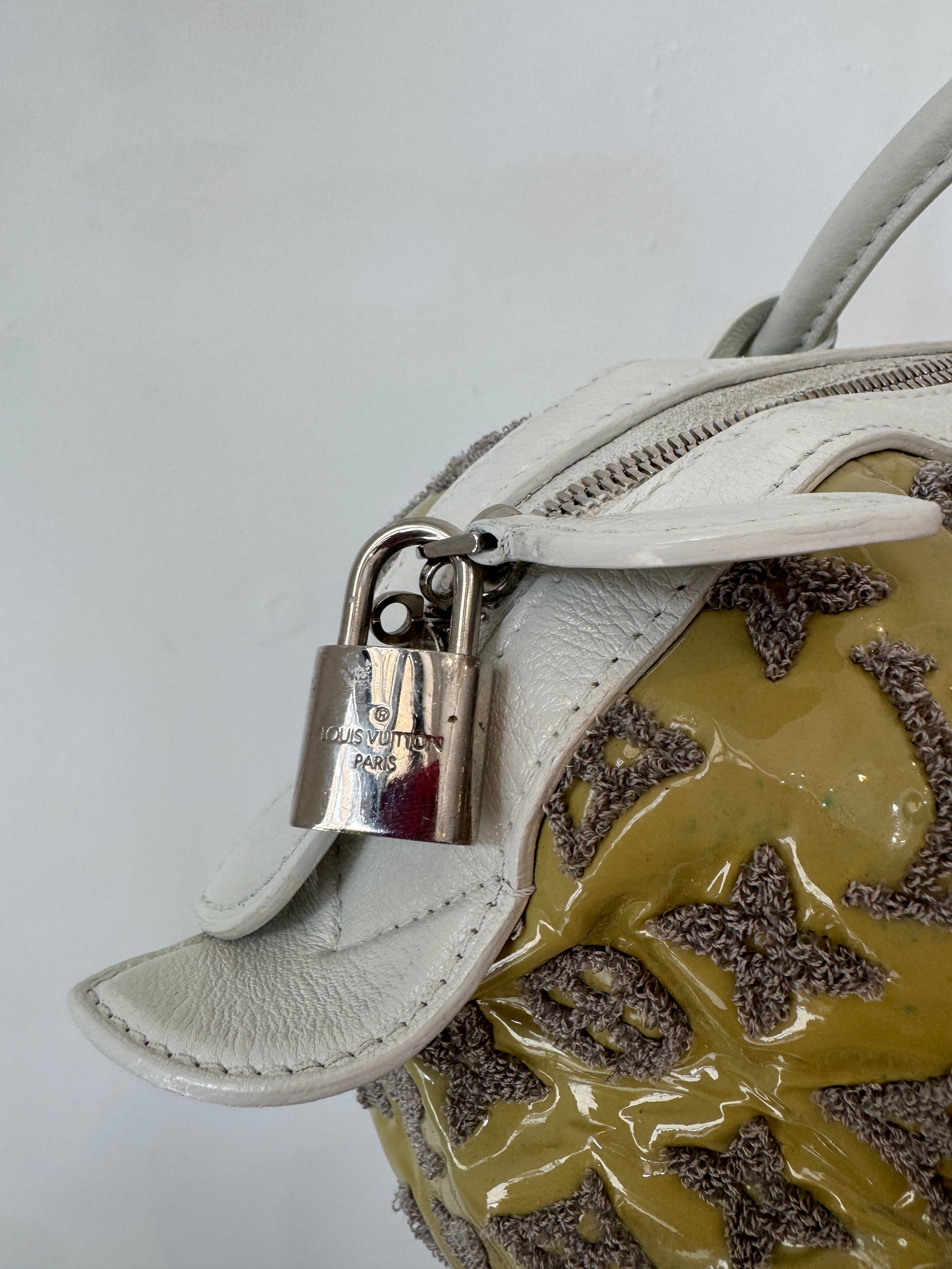 Louis Vuitton 2012 Bouclettes Speedy Round White/Grey