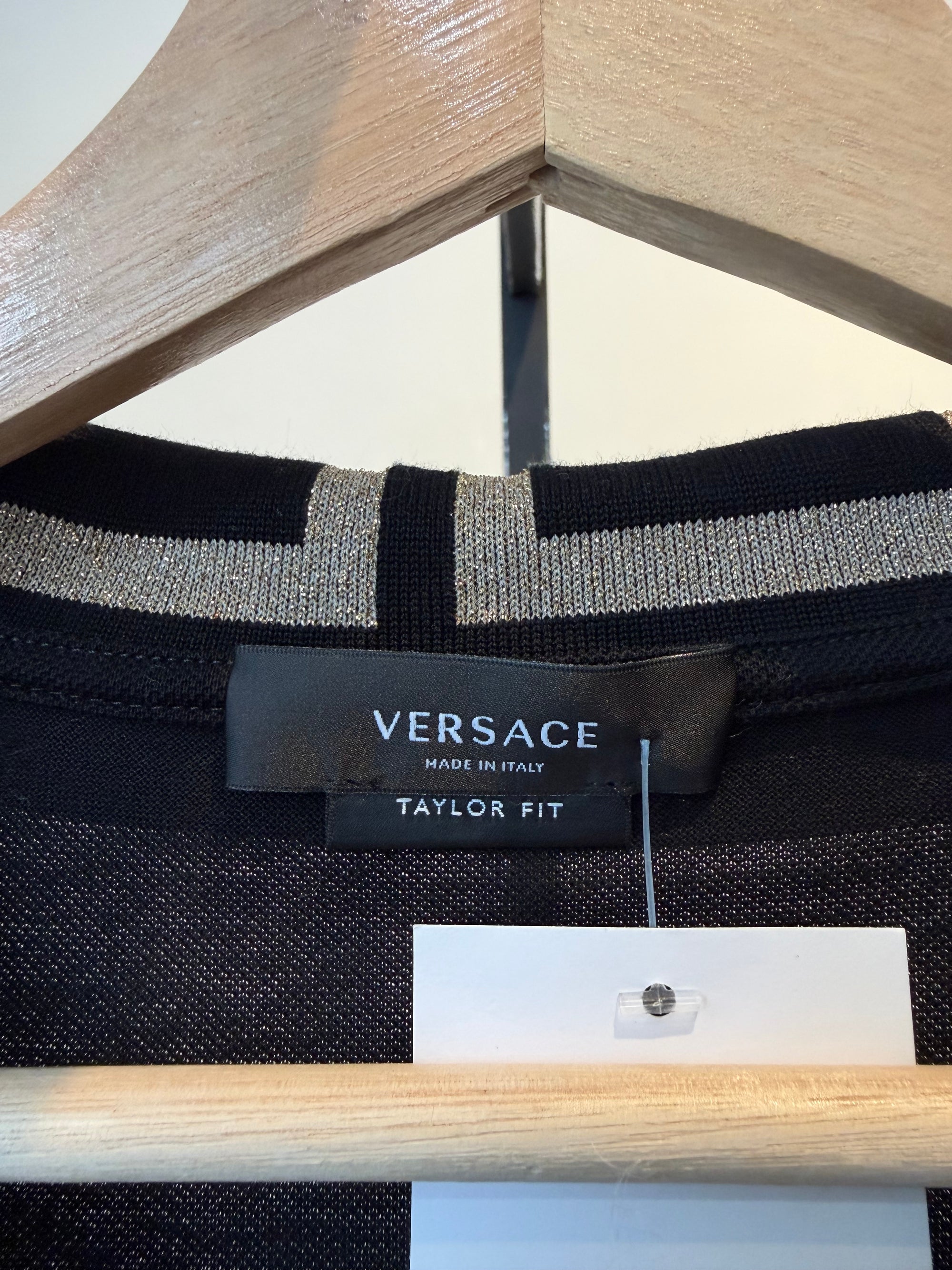 Versace, Black/Gold Polo, Large