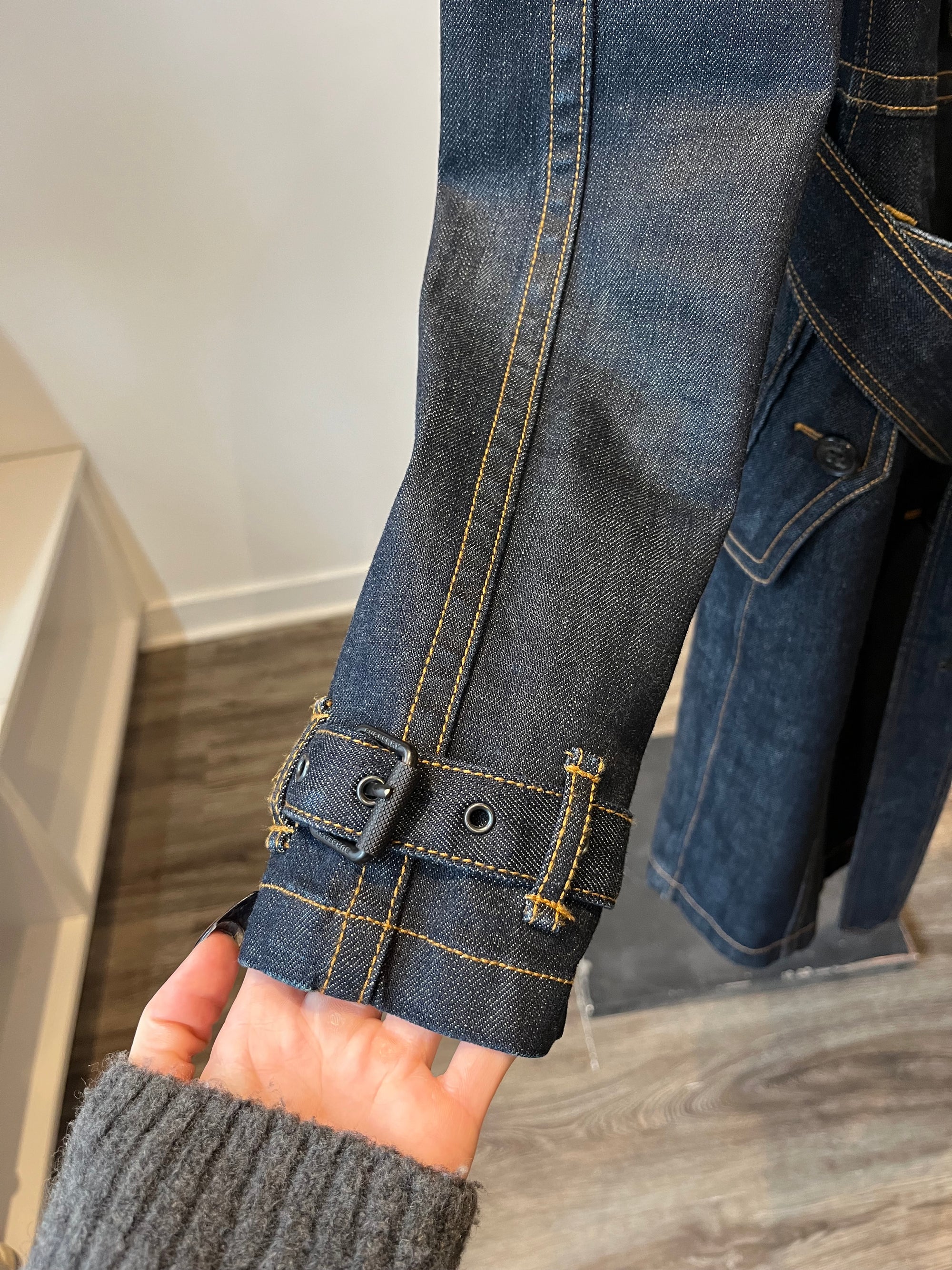 Burberry Brit denim trench coat, 10