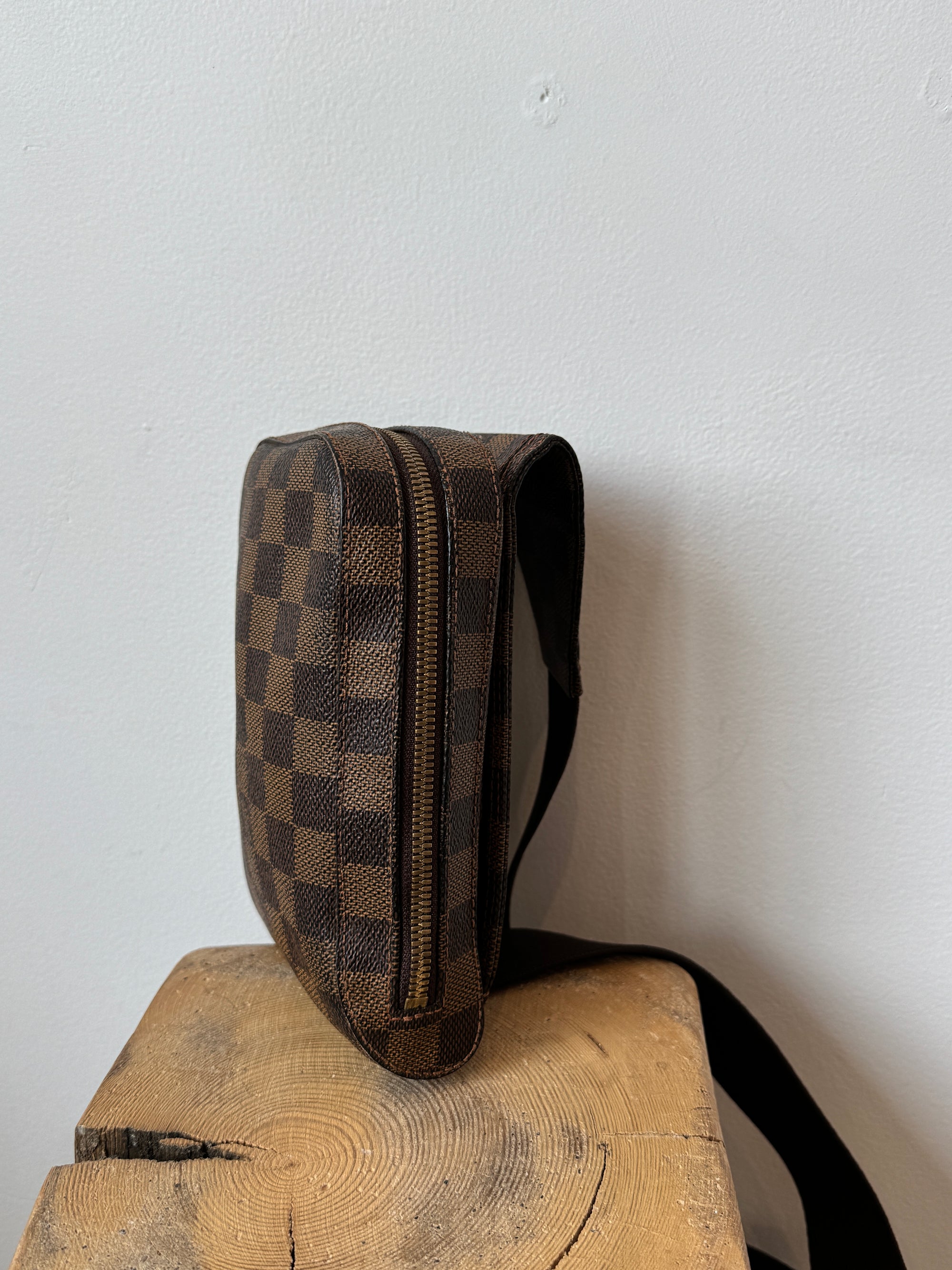 Louis Vuitton Vintage 2002 Geronimous Belt Bag, Damier Ebene