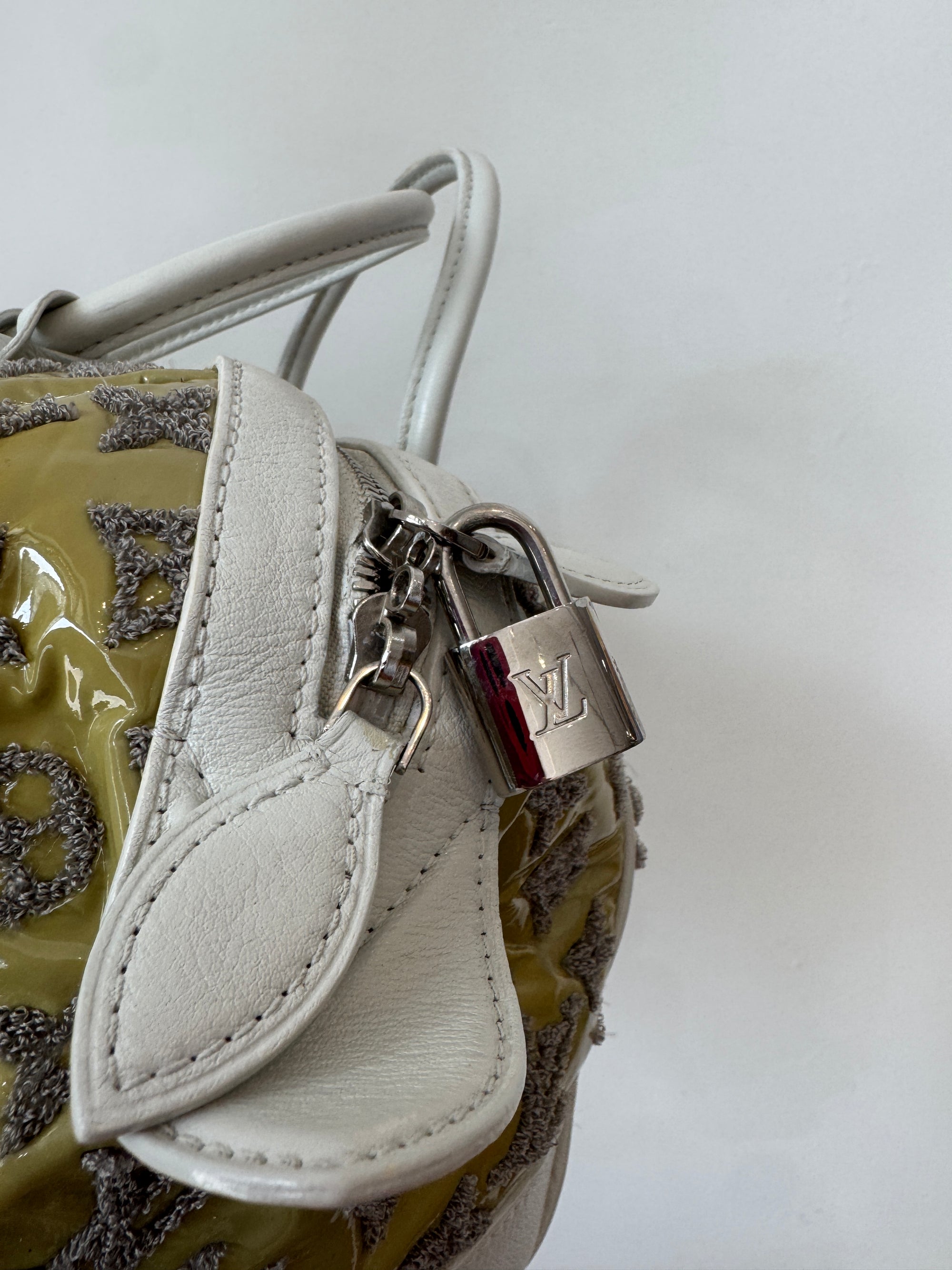 Louis Vuitton 2012 Bouclettes Speedy Round White/Grey