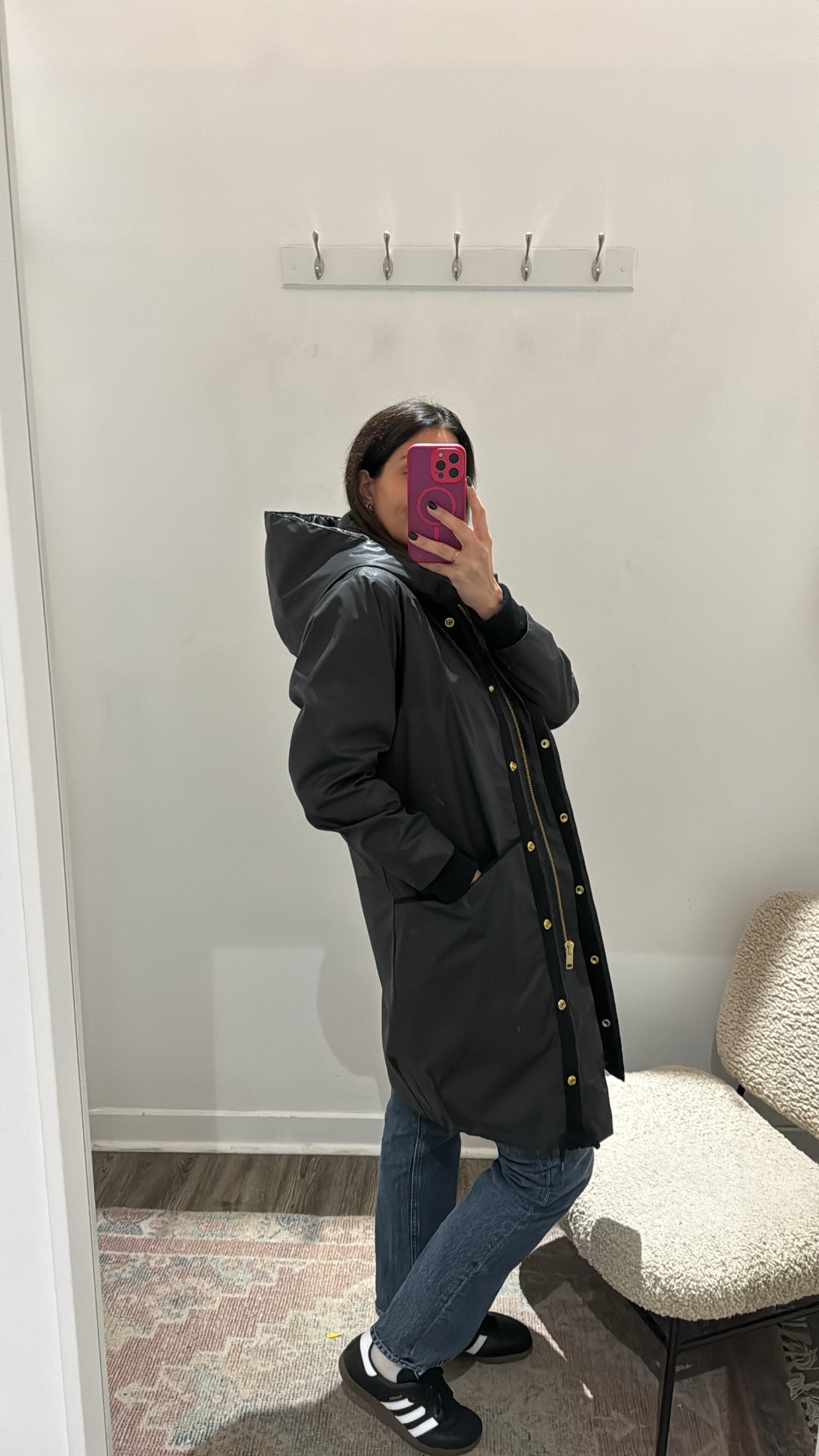 Smythe Dark and Stormy Coat, Size S