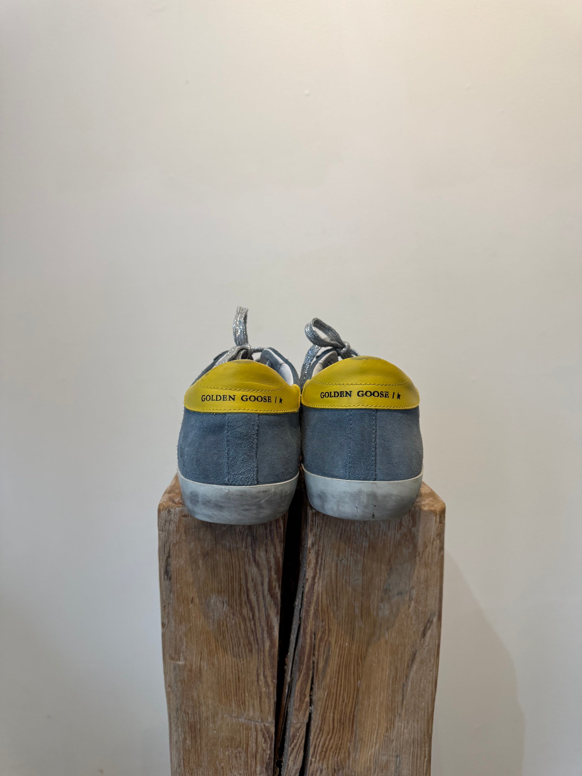 Golden Goose Super-Star Sneakers, Blue, 10W