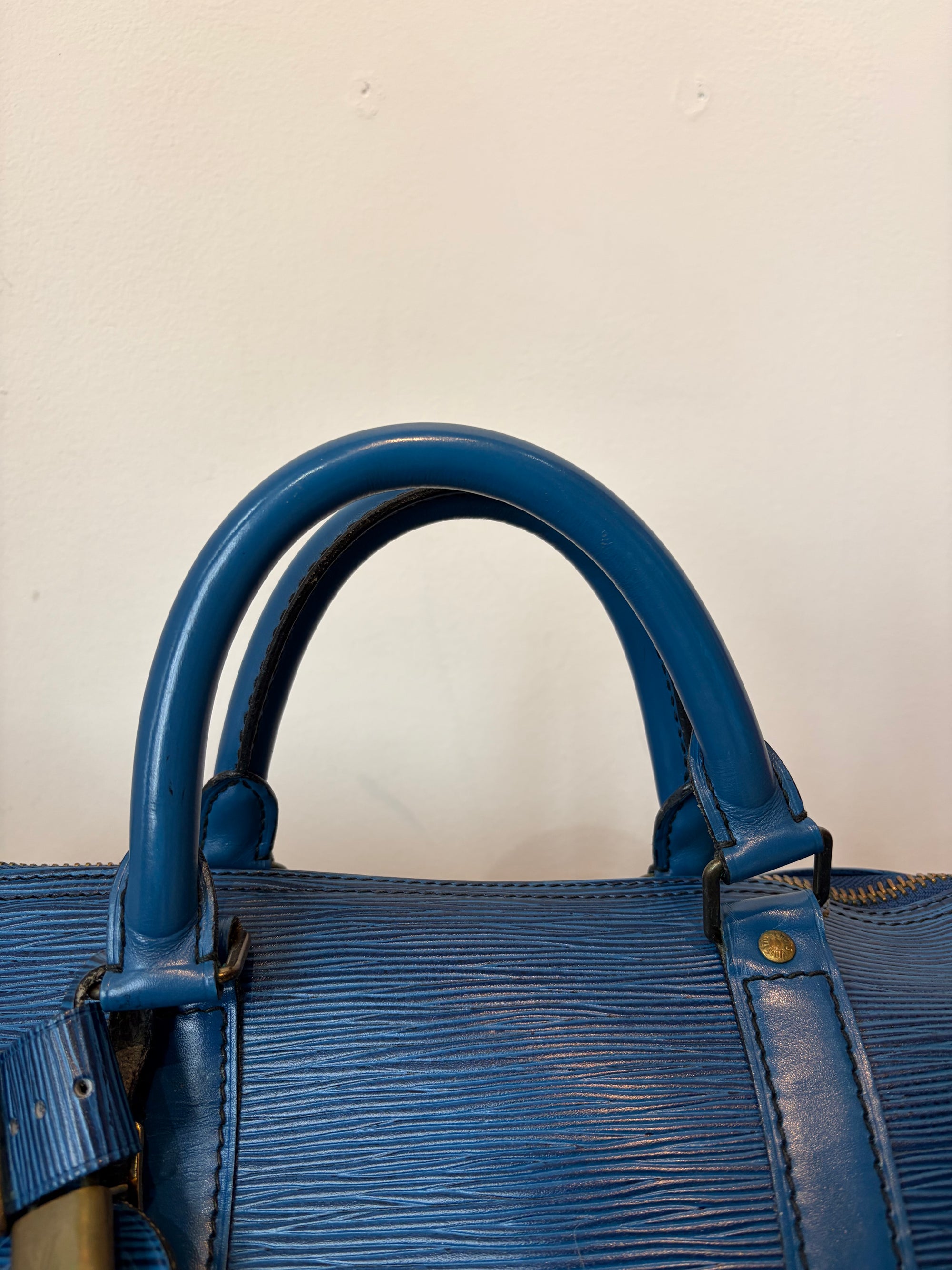 Louis Vuitton Vintage 1995 Keepall 55, Epi Leather, Blue