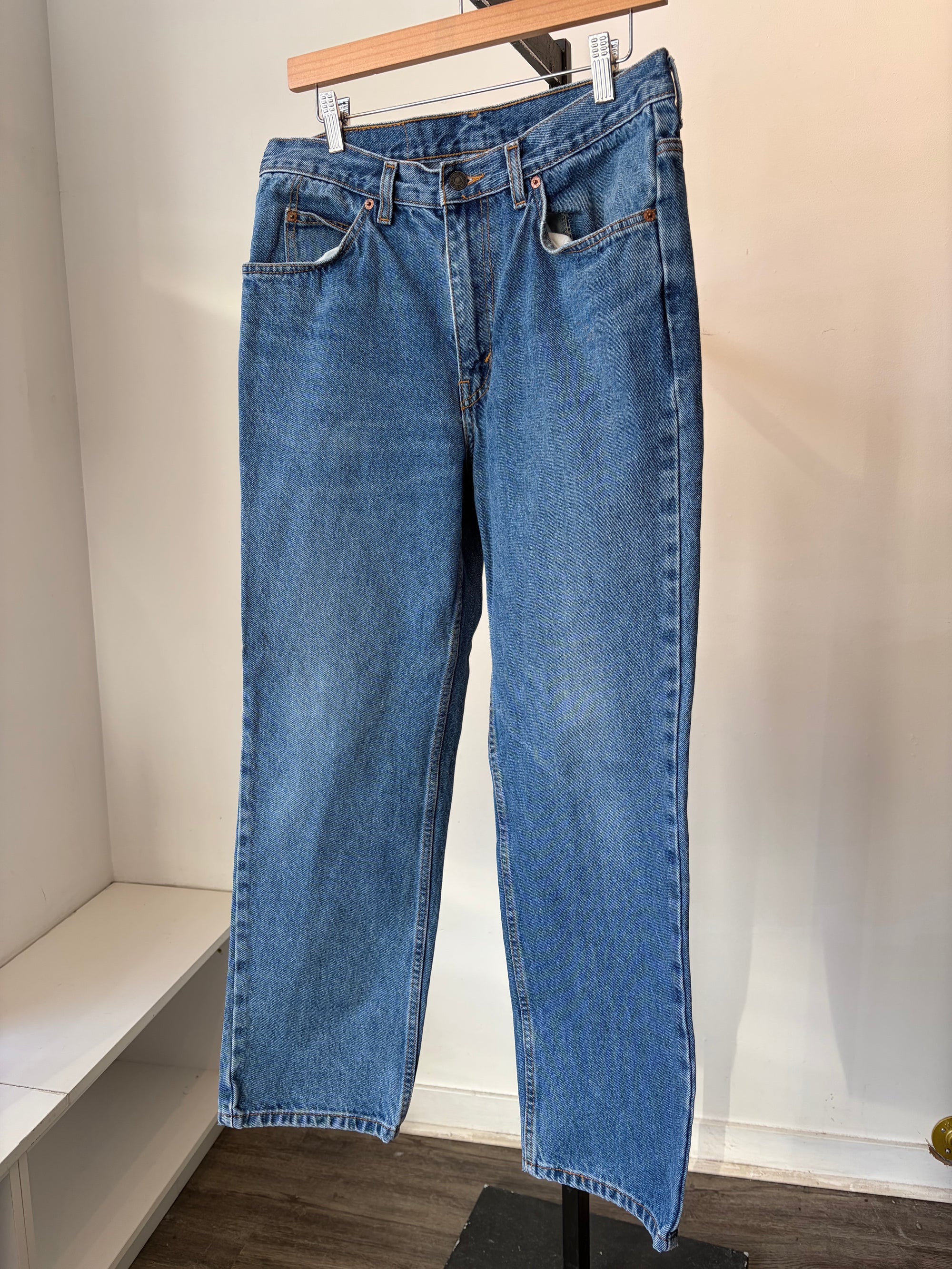 Levi’s 2005 Y2K Orange Tab Denim, Blue, Fit size 30-31 waist