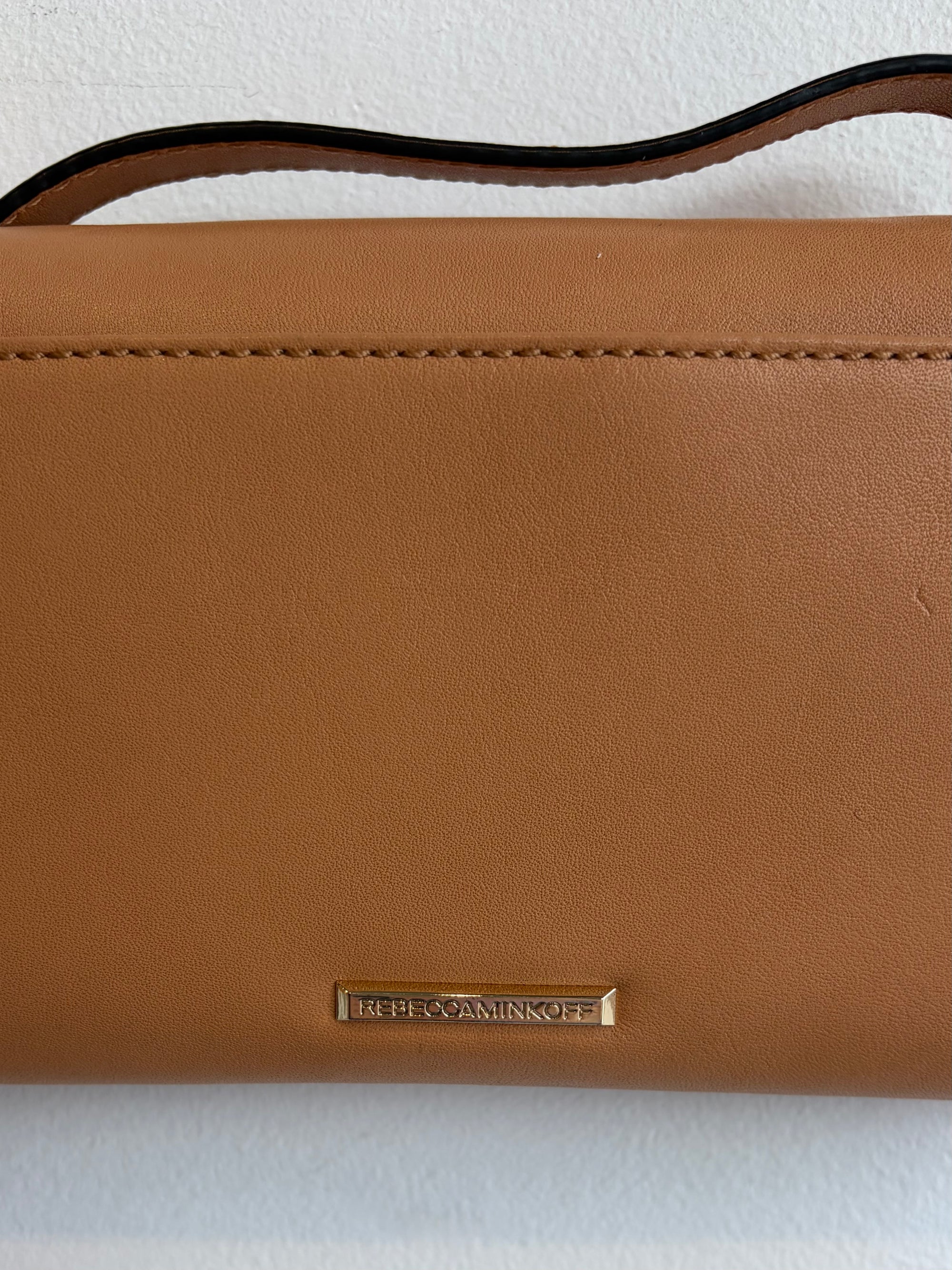 Rebecca Minkoff Leather Wallet on Chain, Tan