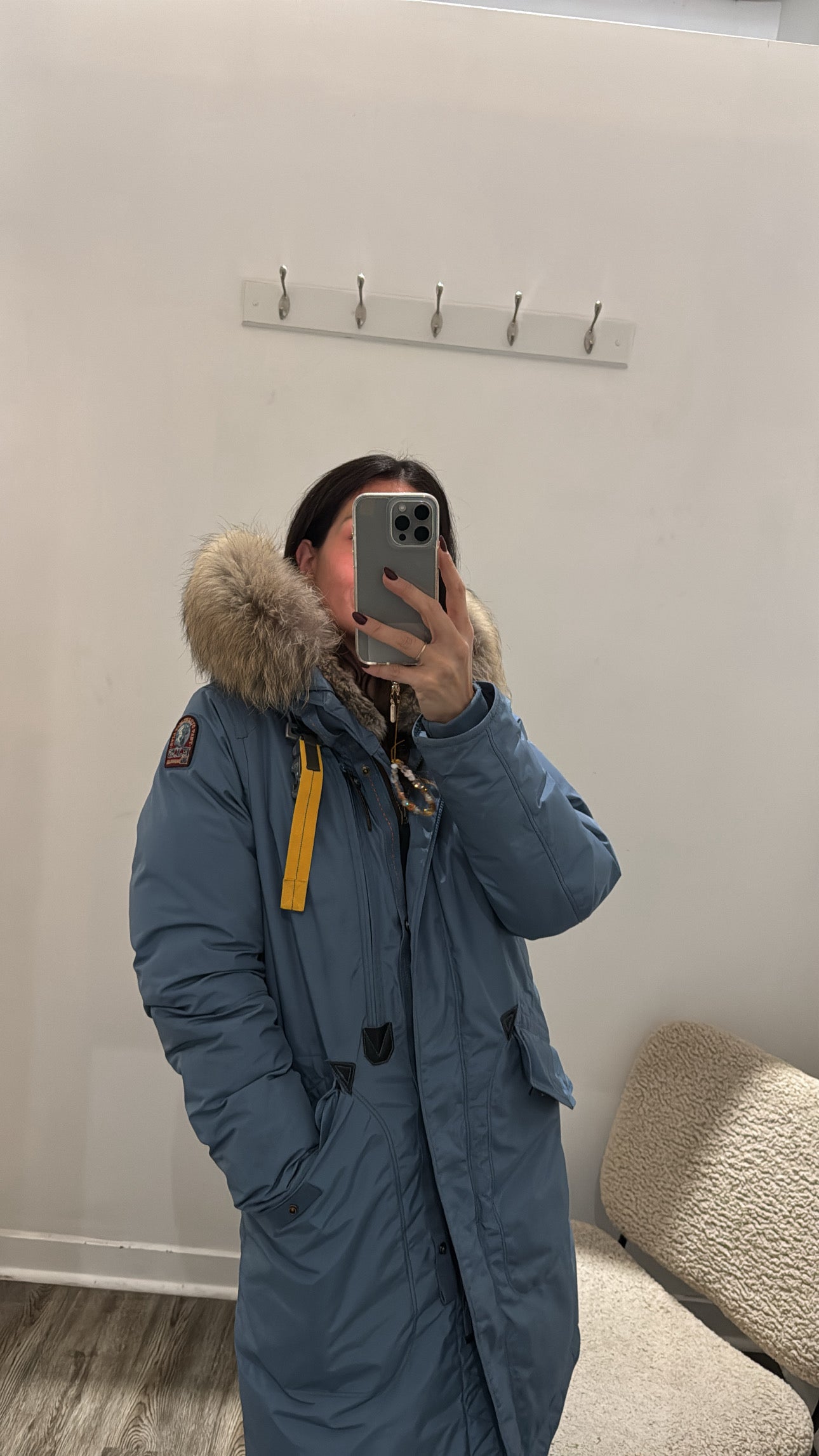 Parajumpers parka, with fur,  Blue, Large