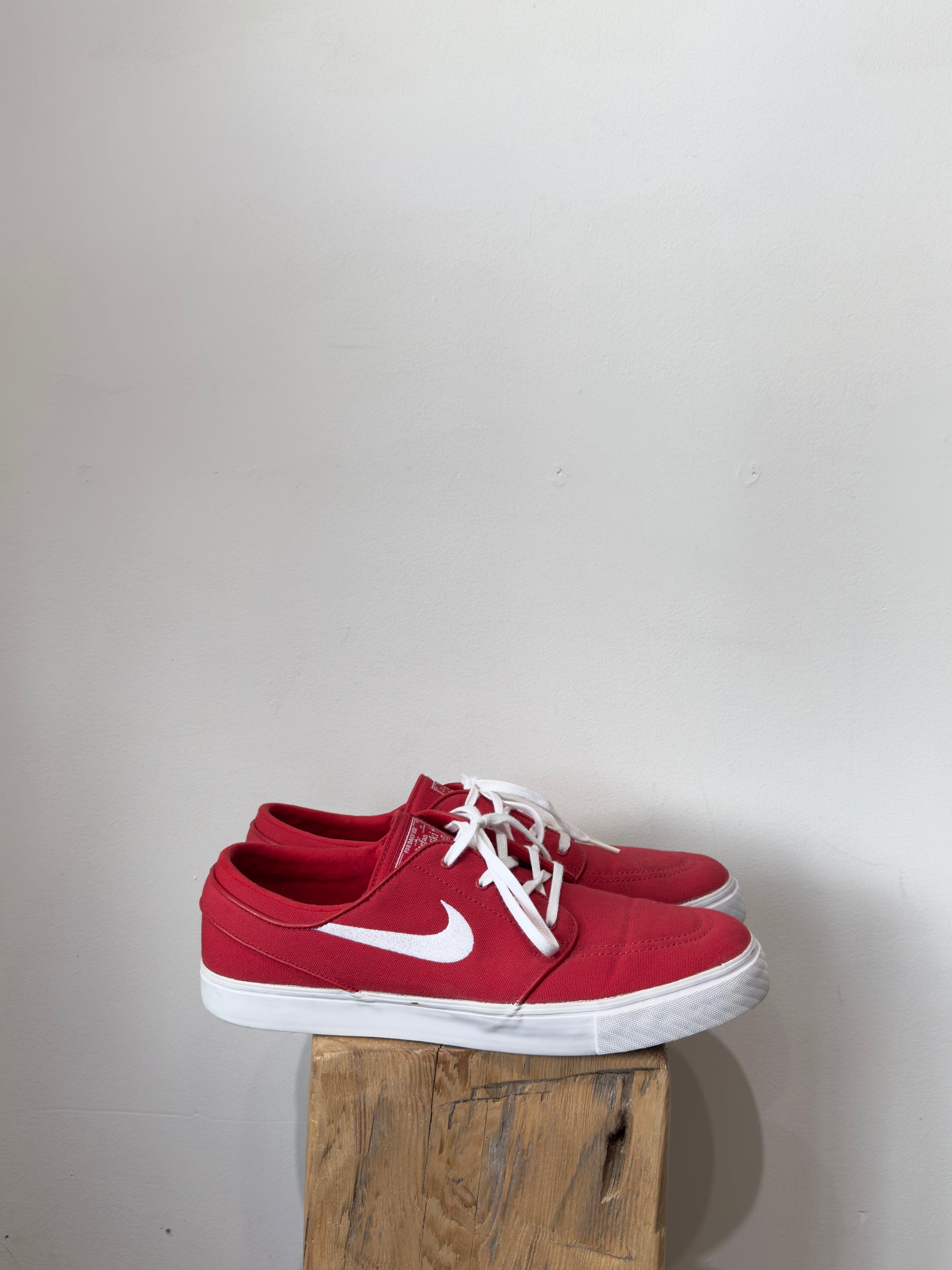 Men’s Nike Stefan Janoski Zoom Canvas Sneakers, Red, 12