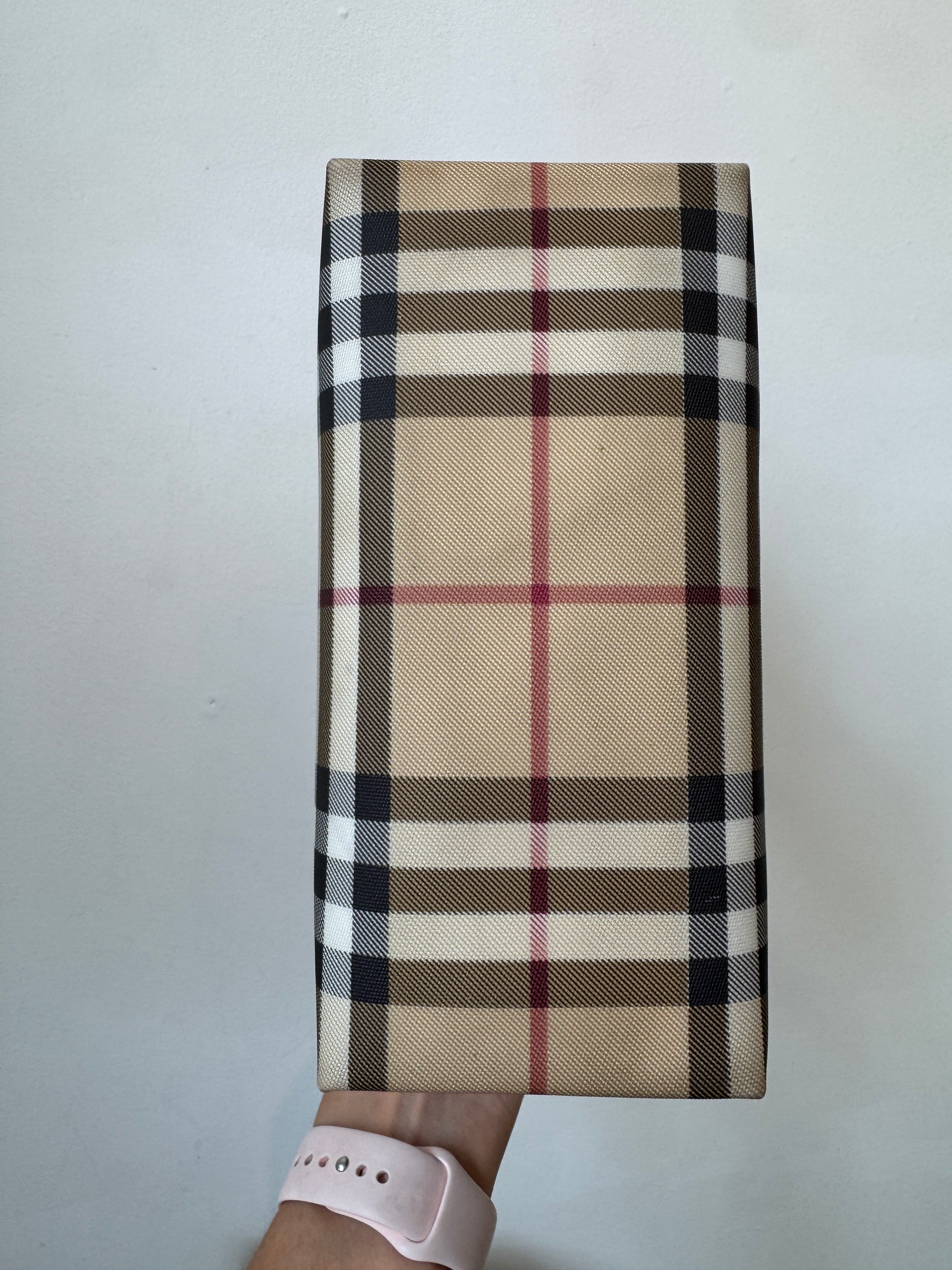 Burberry small tote handbag, Nova Check