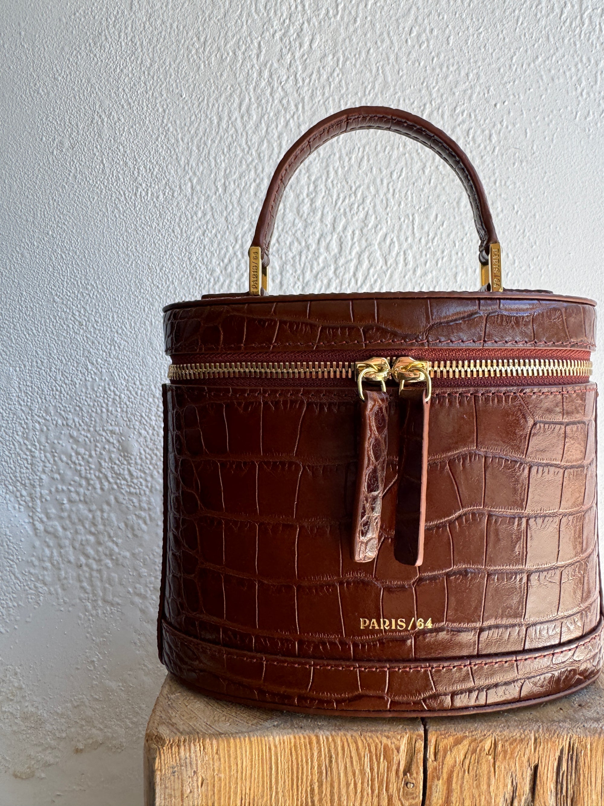 Paris 64 Prismatic Bag, Coco Cognac