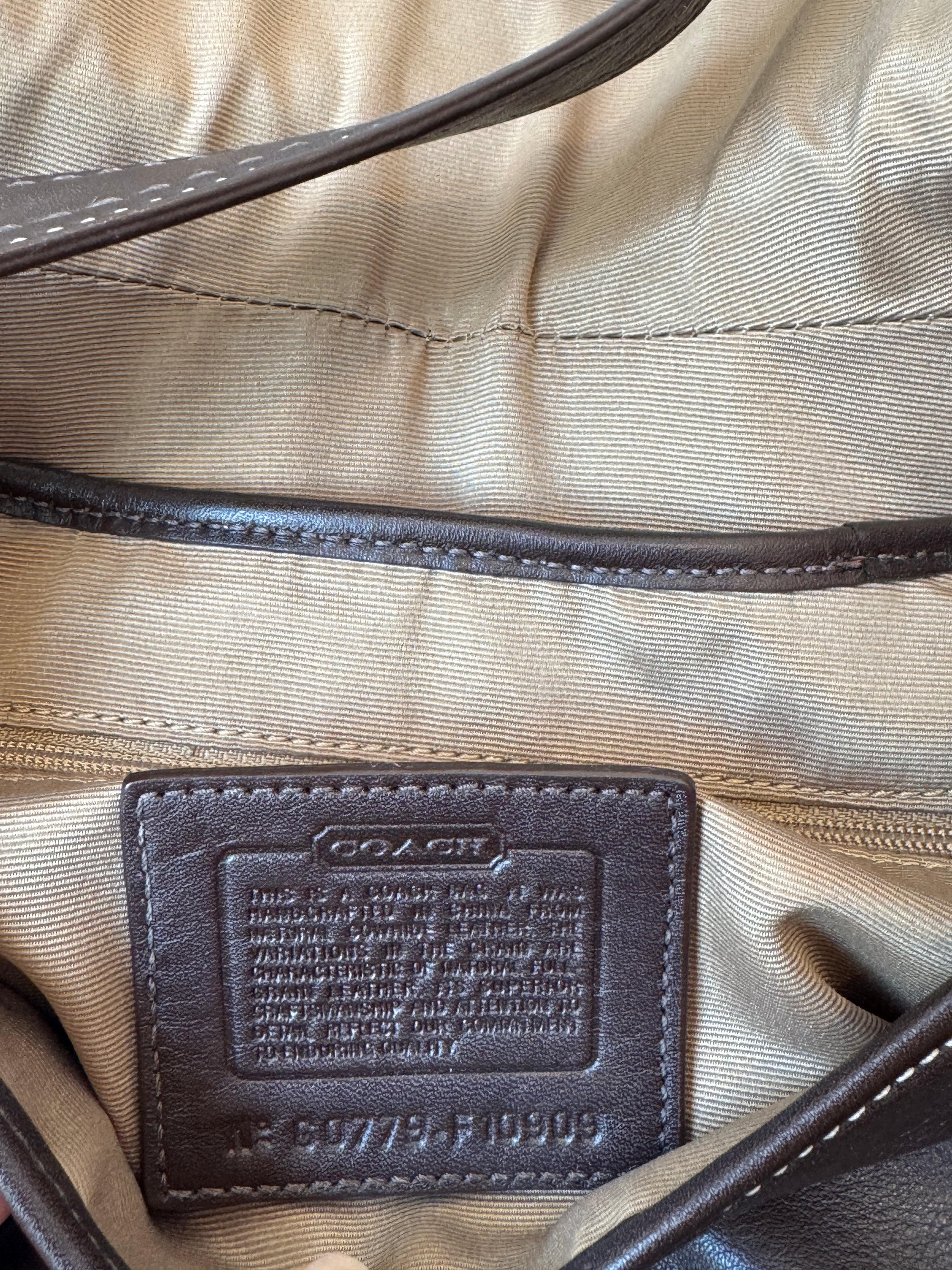 Coach Vintage Leather Soho Handbags Brown