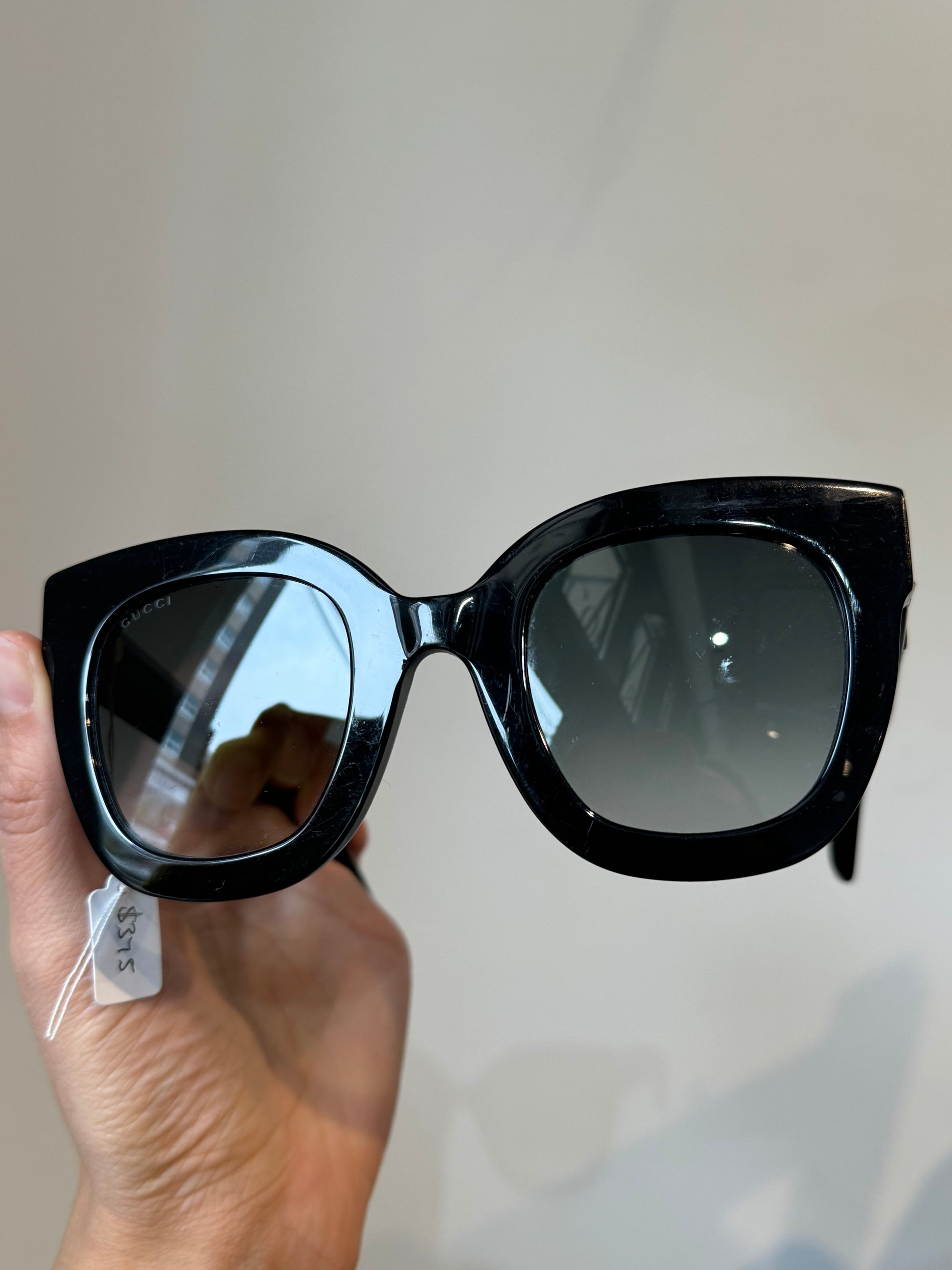 Gucci Cat Eye Star Sunglasses, Black