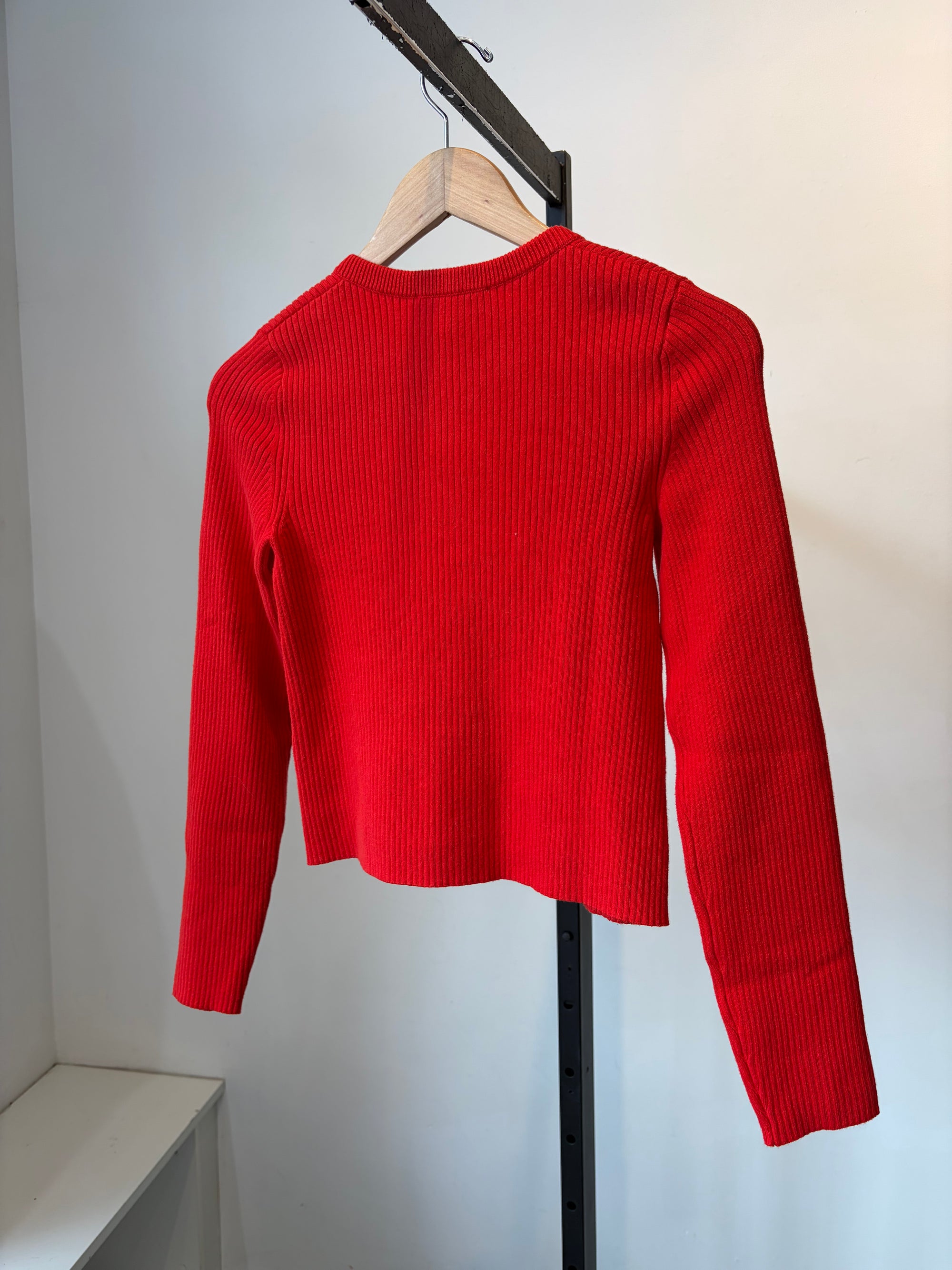 Sézane Kylie Cardigan, Red, Small