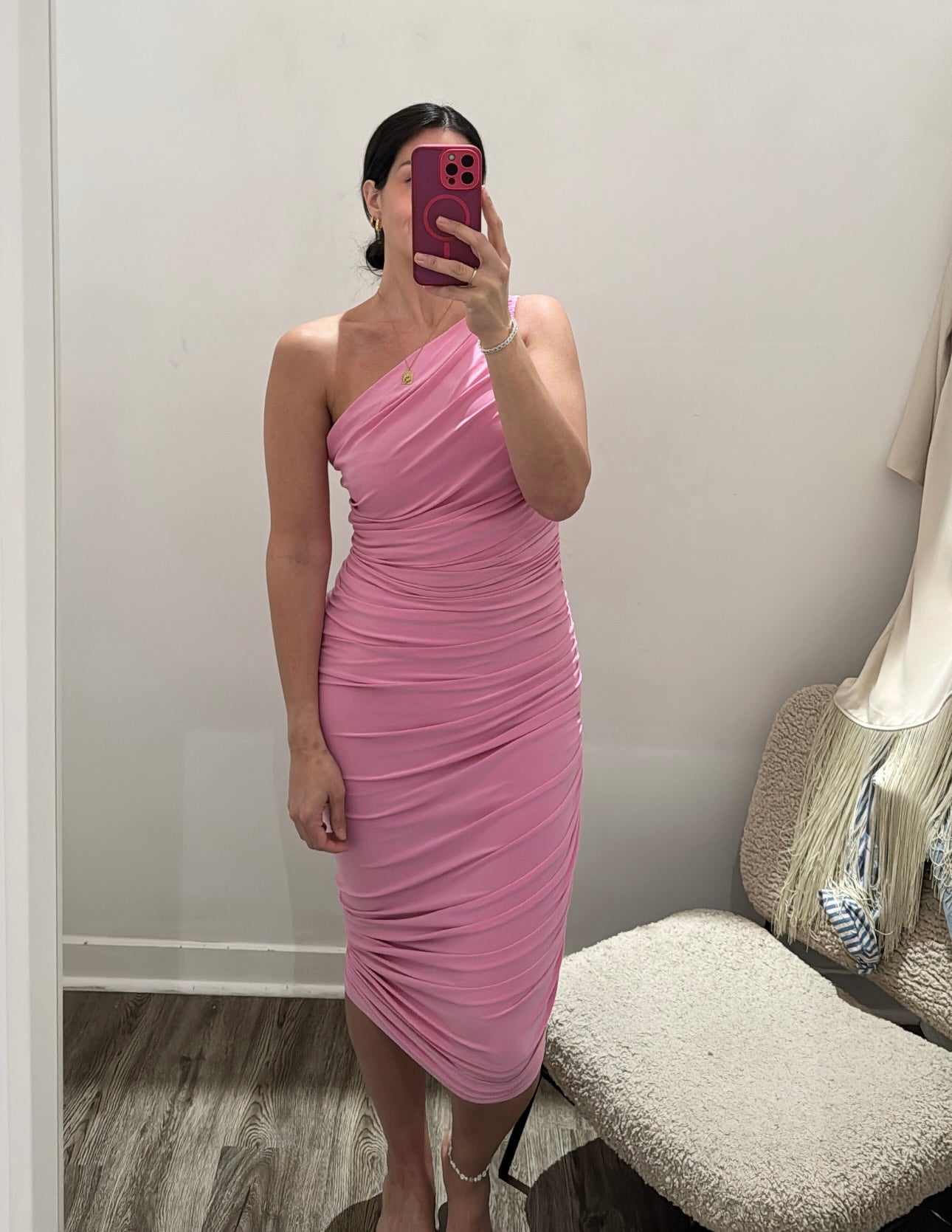 norma kamali diana dress Norma Kamali Diana Dress Pink, M