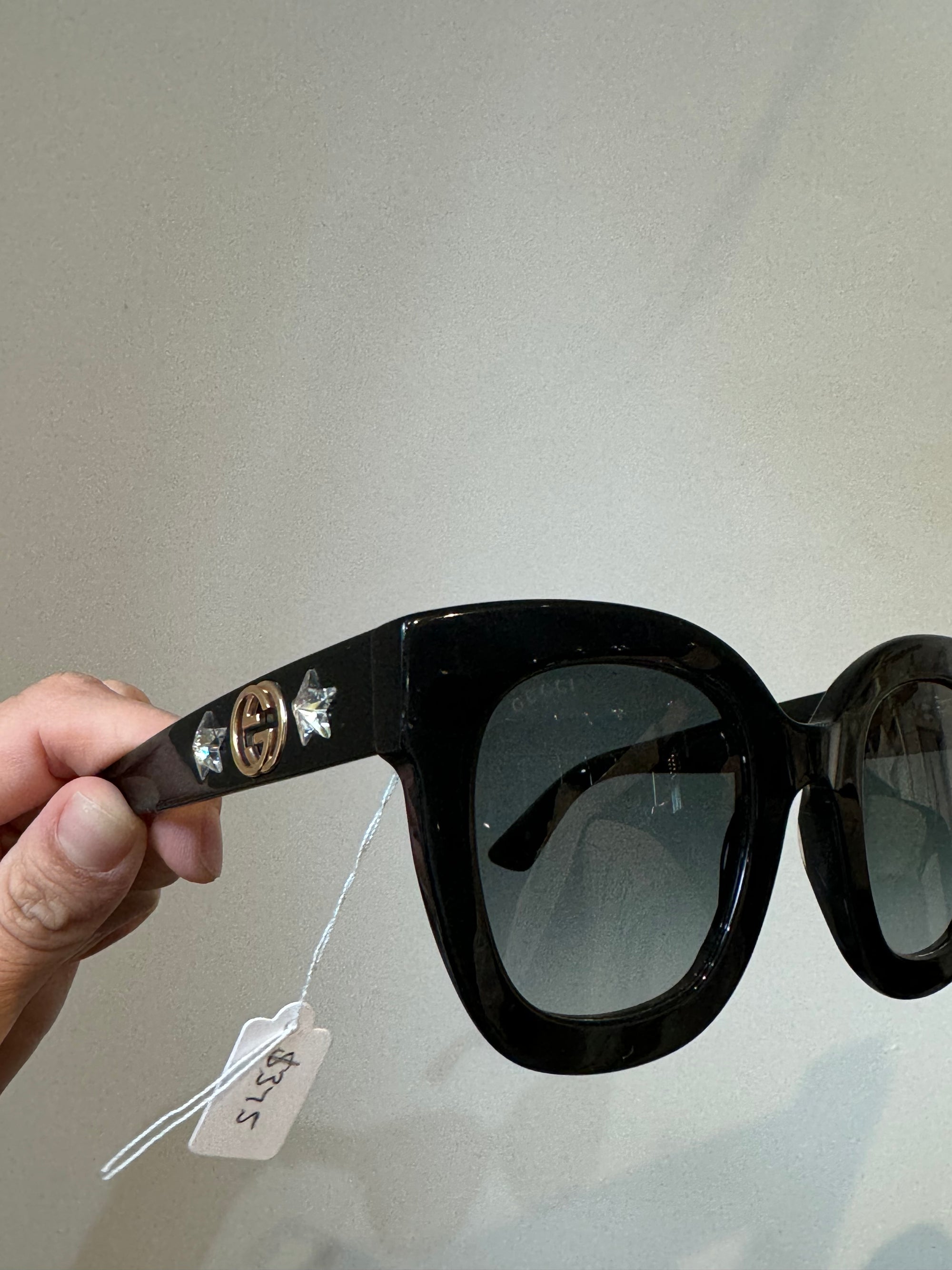 Gucci Cat Eye Star Sunglasses, Black