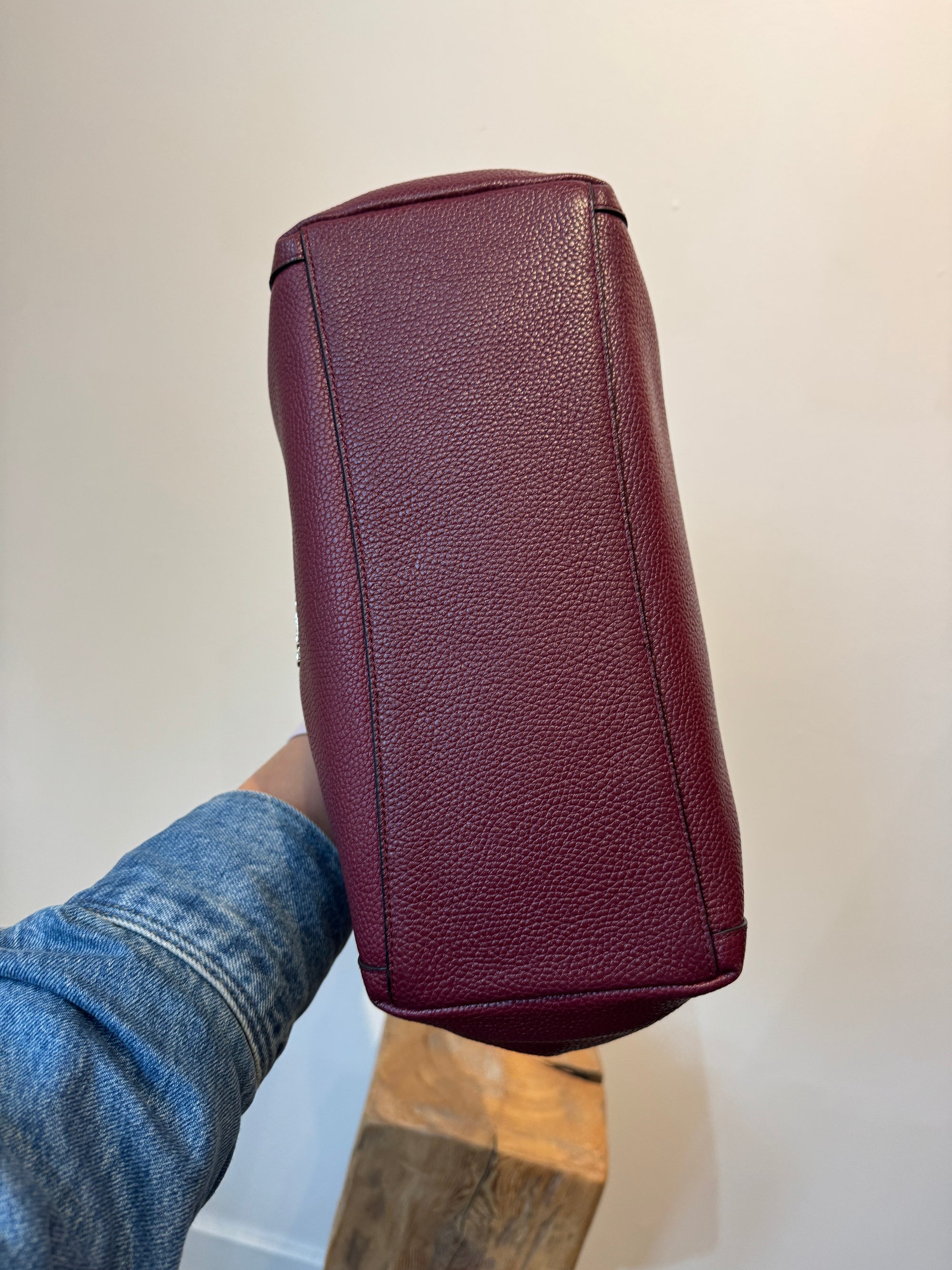 Coach Dual Strap Handbag, Burgundy